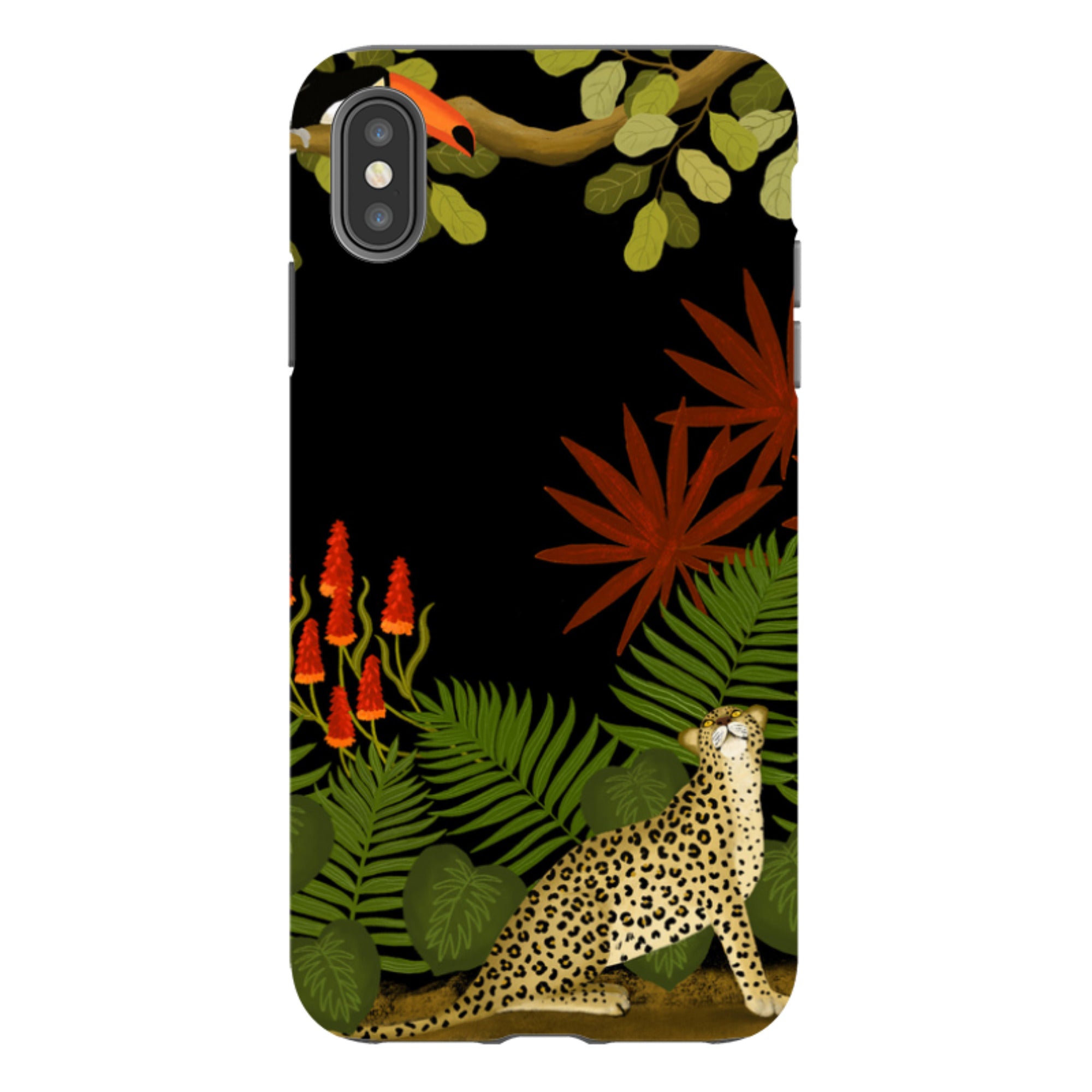 iPhone Tough Case - Toucan Leopard By Bex Parkin