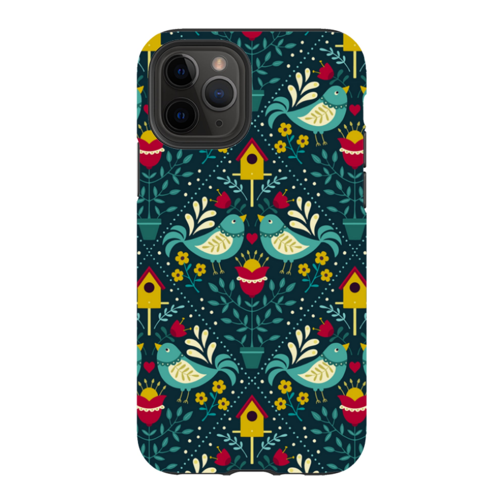 iPhone Tough Case - Bird Pattern VIII By Suzy Taylor