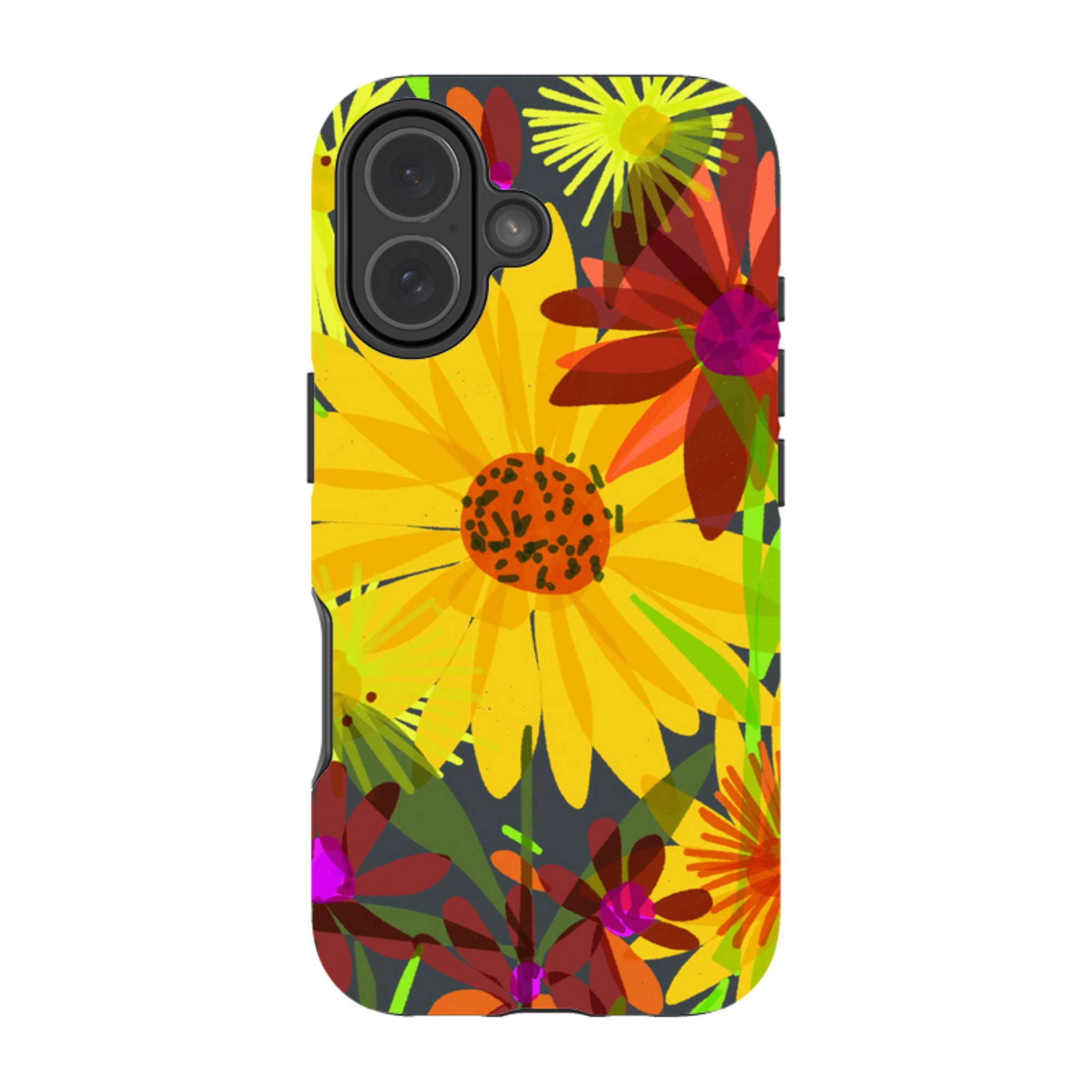 iPhone Tough Case - Sunflowers By Sarah Campbell