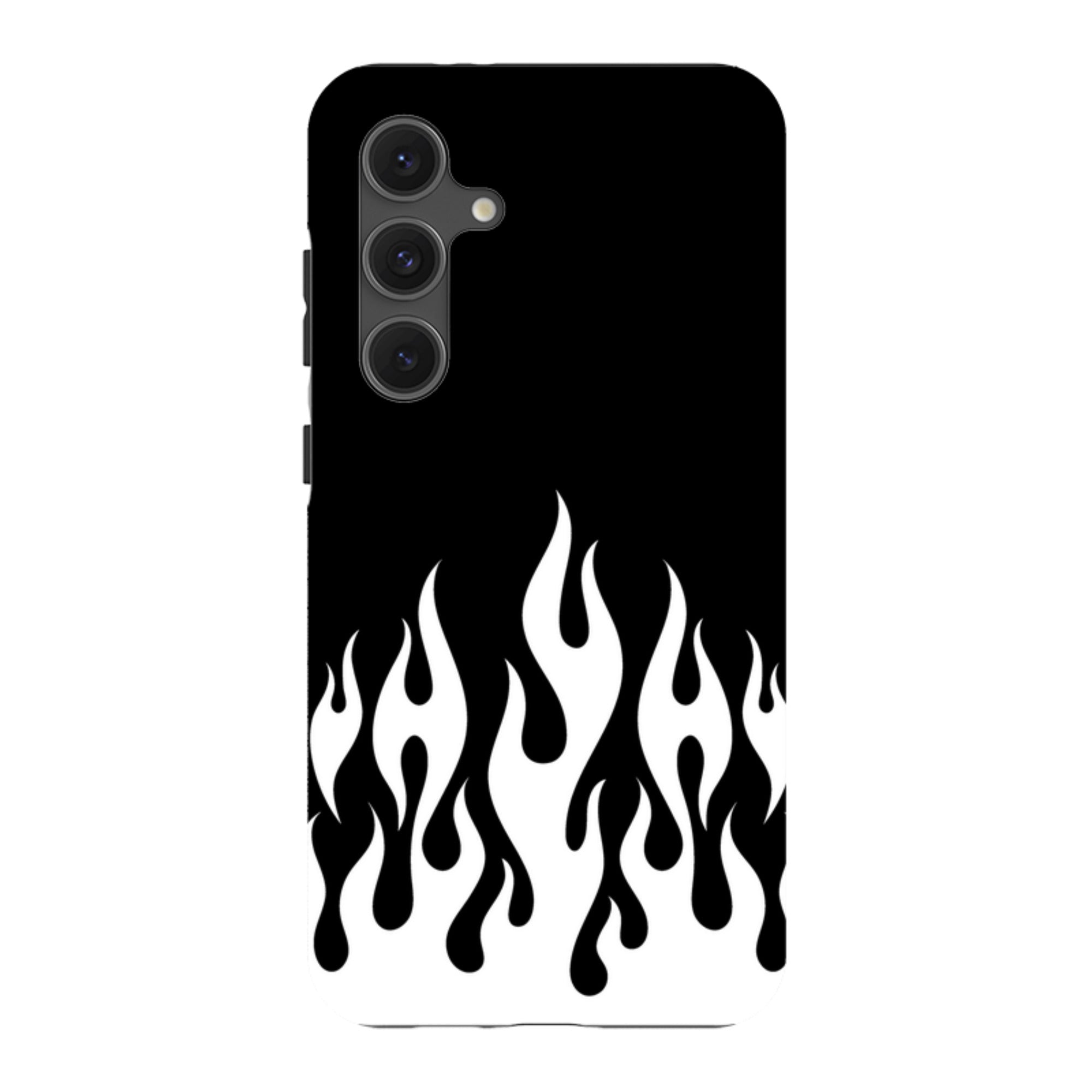 Samsung Tough Case - White Flames