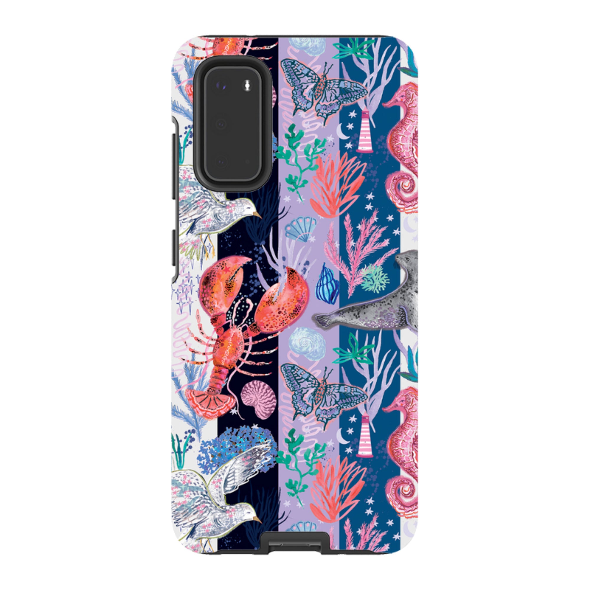 Samsung Tough  Case - Coastal Calling Stripe II By Emma Frances Grant