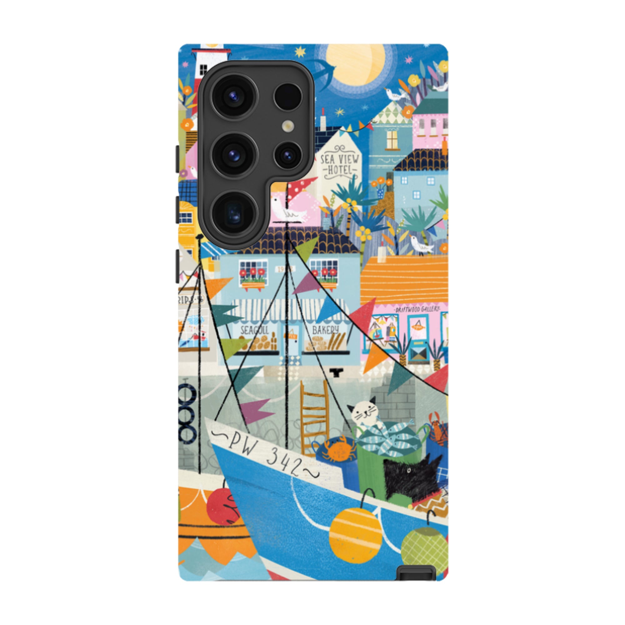 Samsung Tough  Case - Night Harbour 1 By Ali Brookes