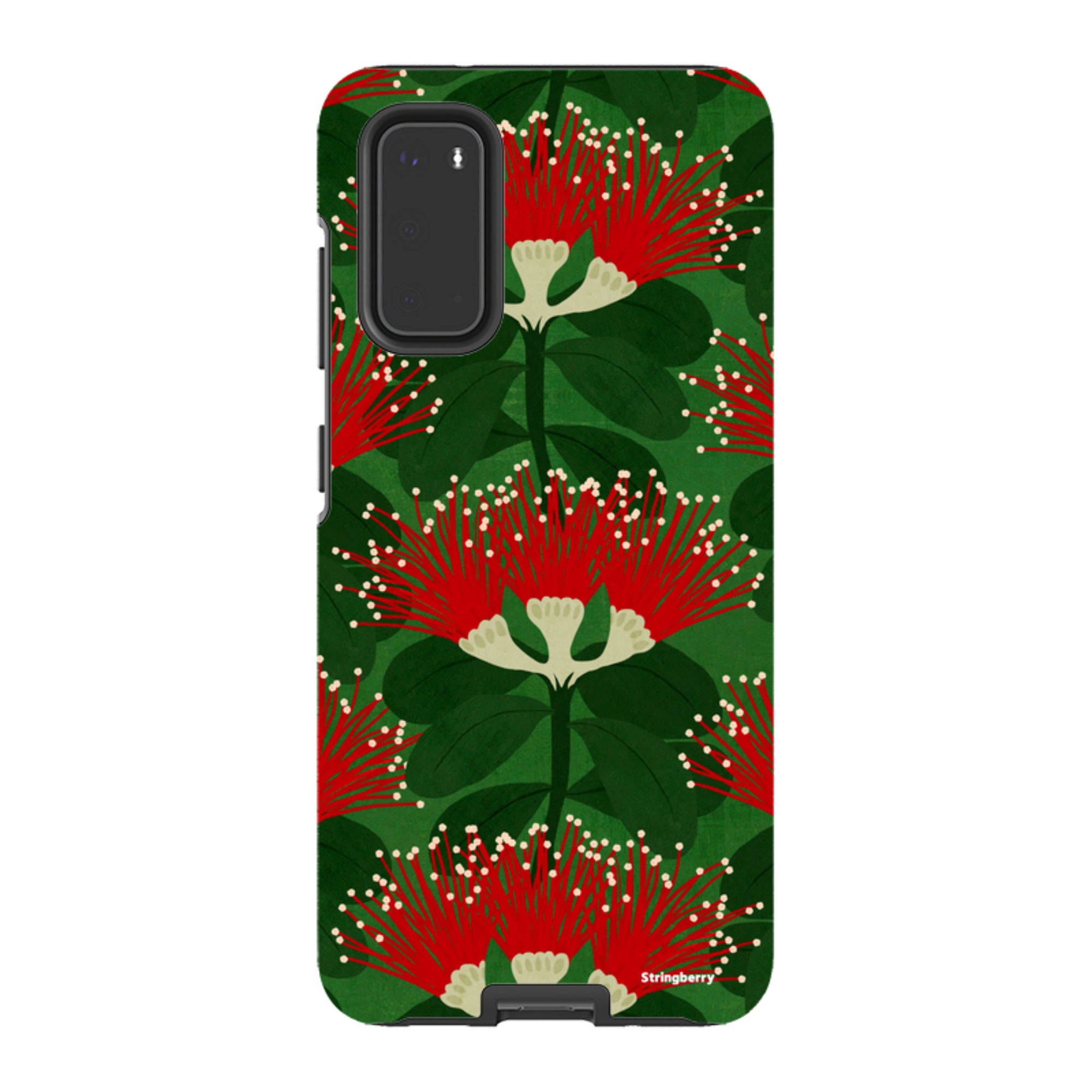Samsung Tough Case - Pohutukawa Green And Red By Katherine Quinn