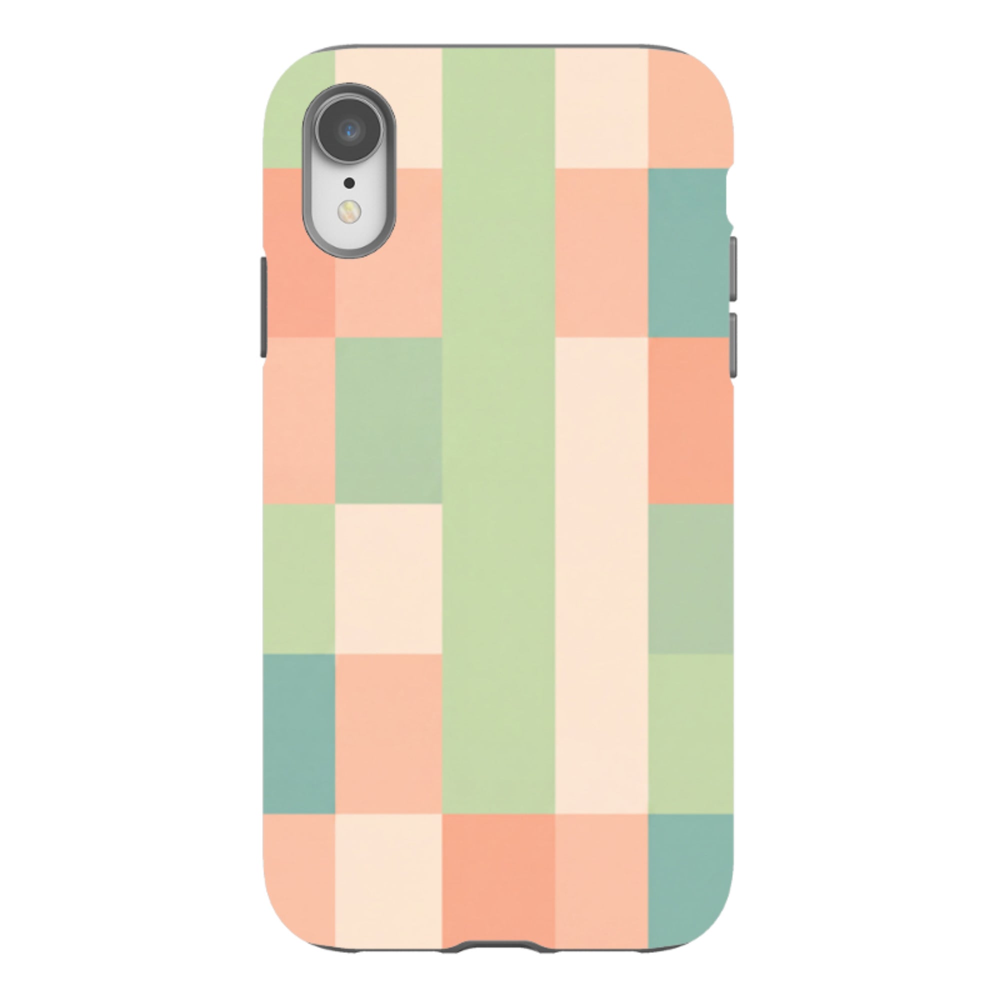 iPhone Tough Case - Pastel Gingham