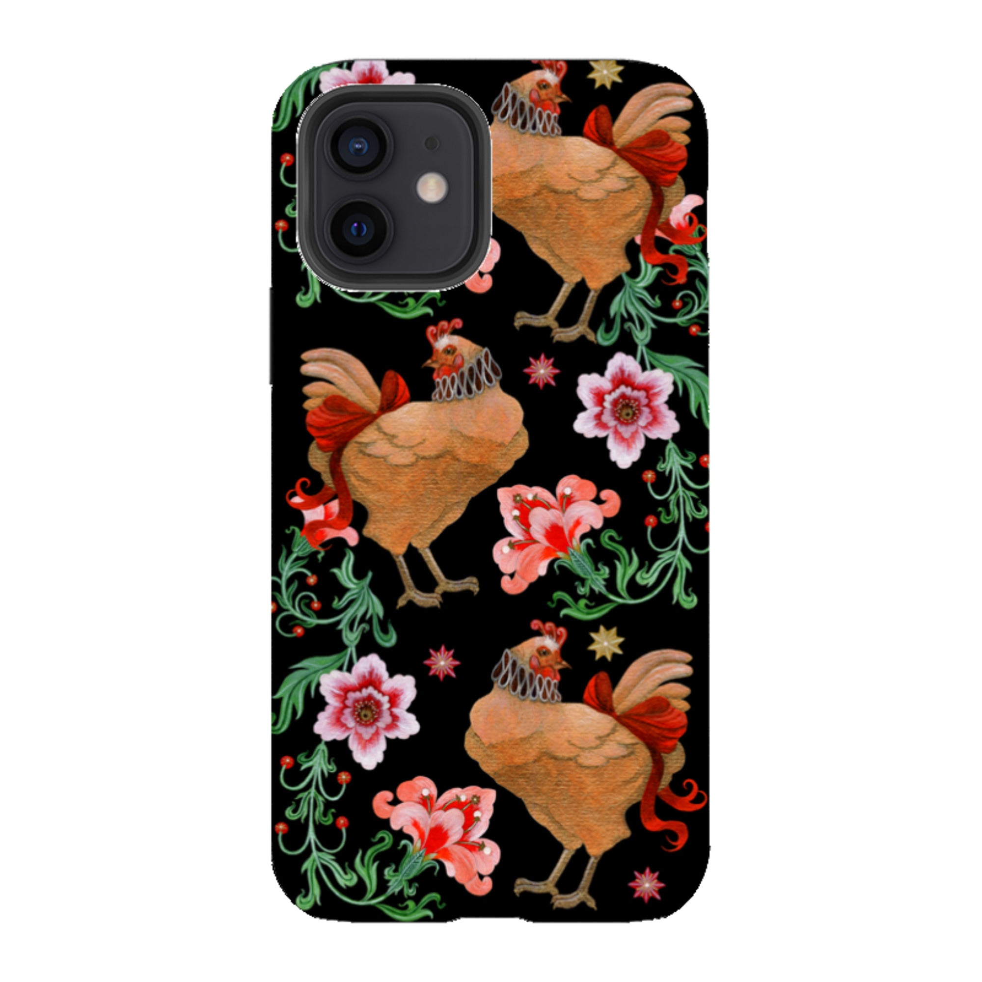 iPhone Tough  Case - Three French Hens By Maria Matos