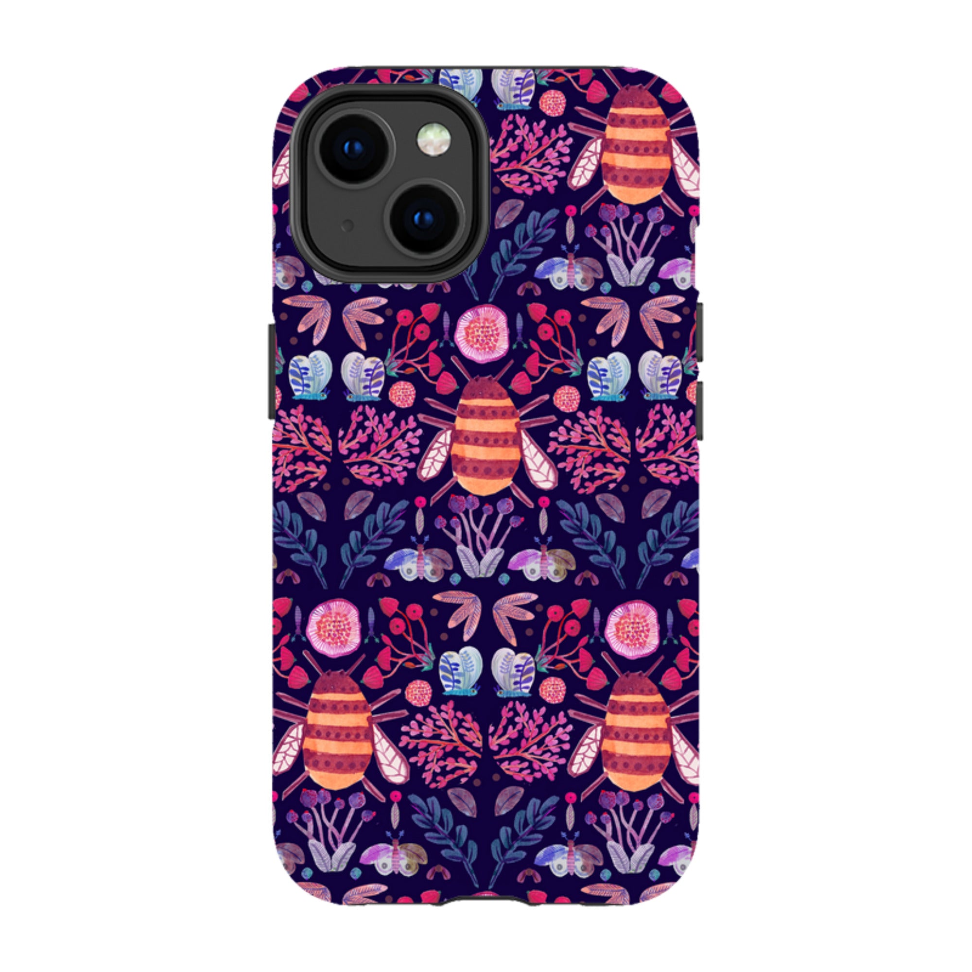 iPhone Tough Case - Botanics and Insects By Gabriela Larios