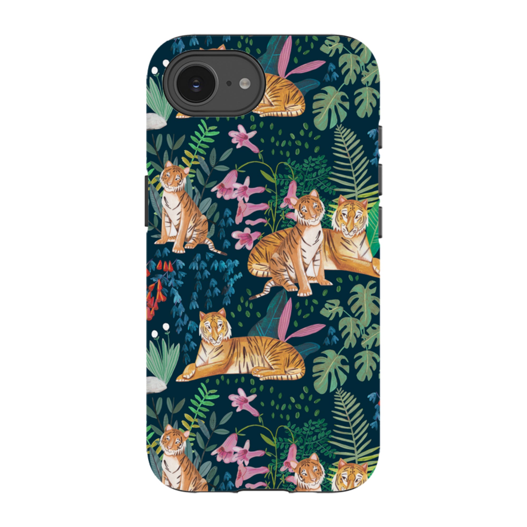 iPhone Tough Case - Tiger Pattern By Caroline Bonne Muller