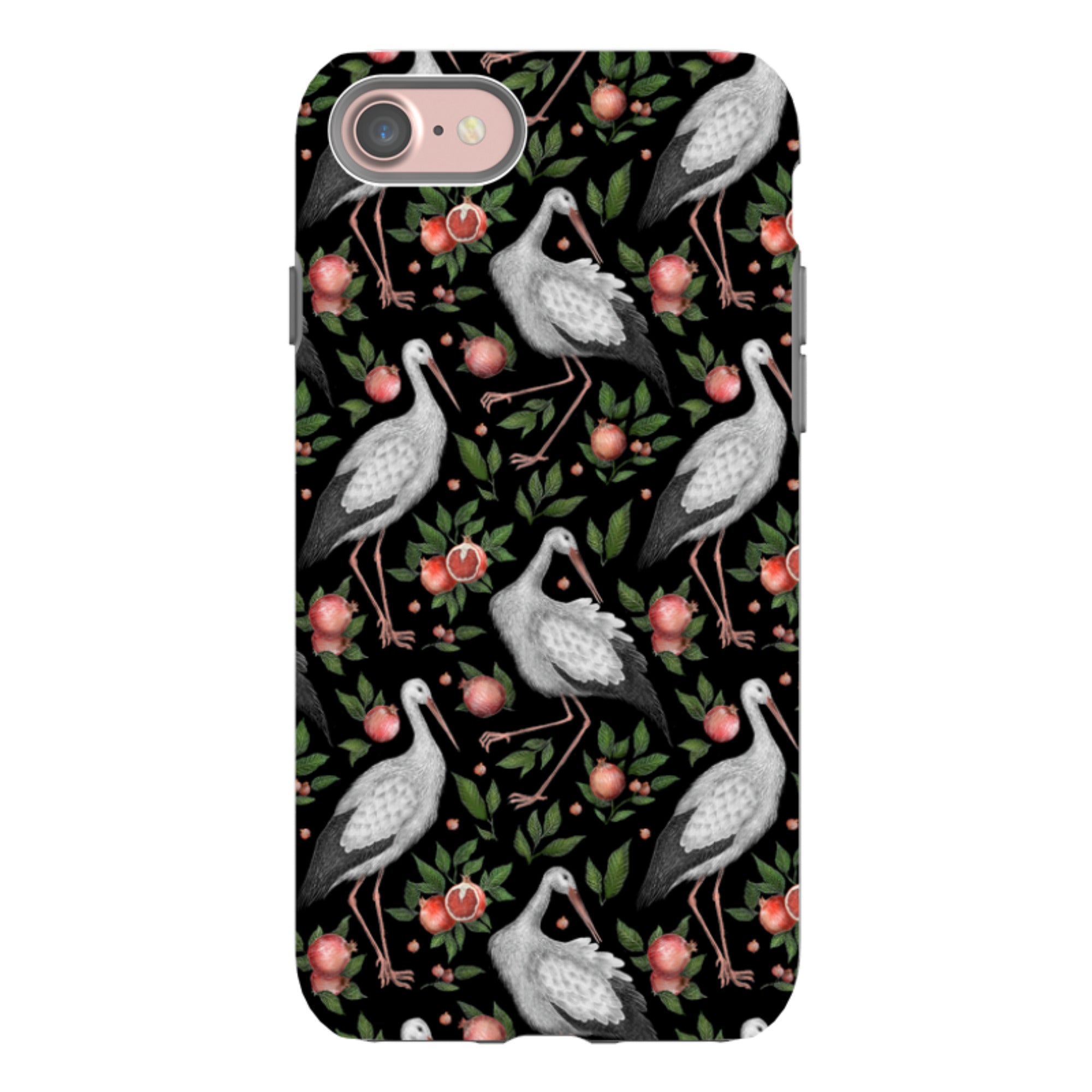 iPhone Tough Case - Stork Pattern By Catherine Rowe