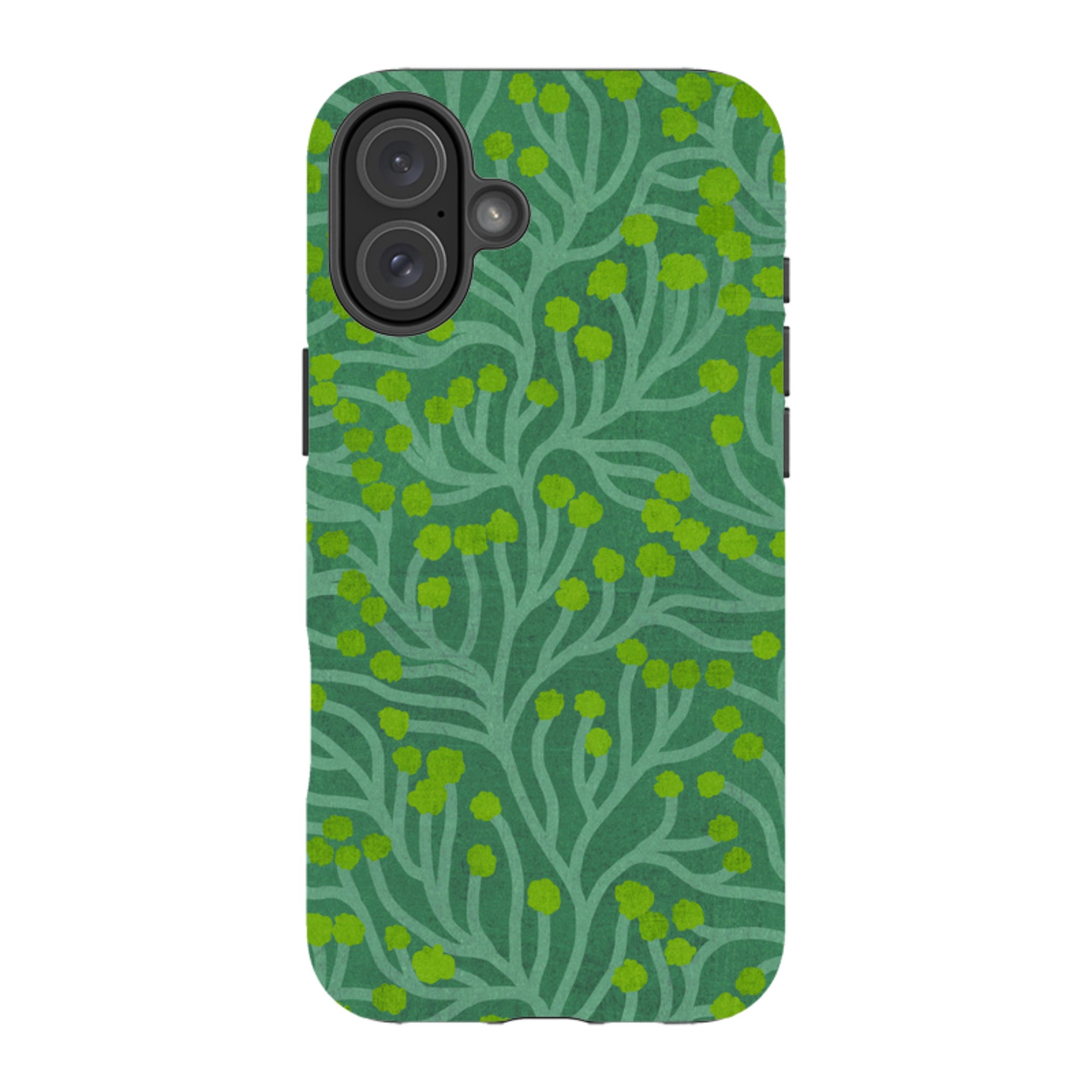 iPhone MagSafe Tough Case - Vine Green and Teal By Katherine Quinn