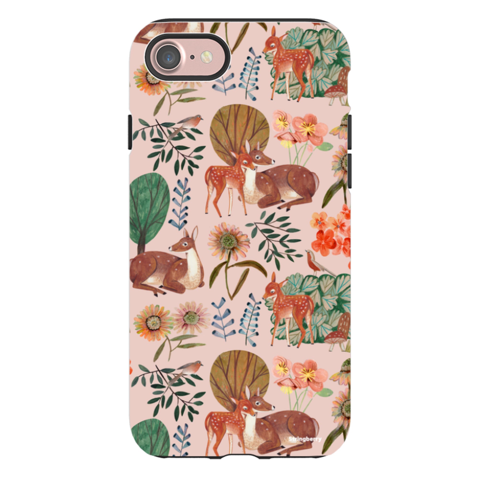 iPhone Tough Case - Deer Pattern By Caroline Bonne Muller