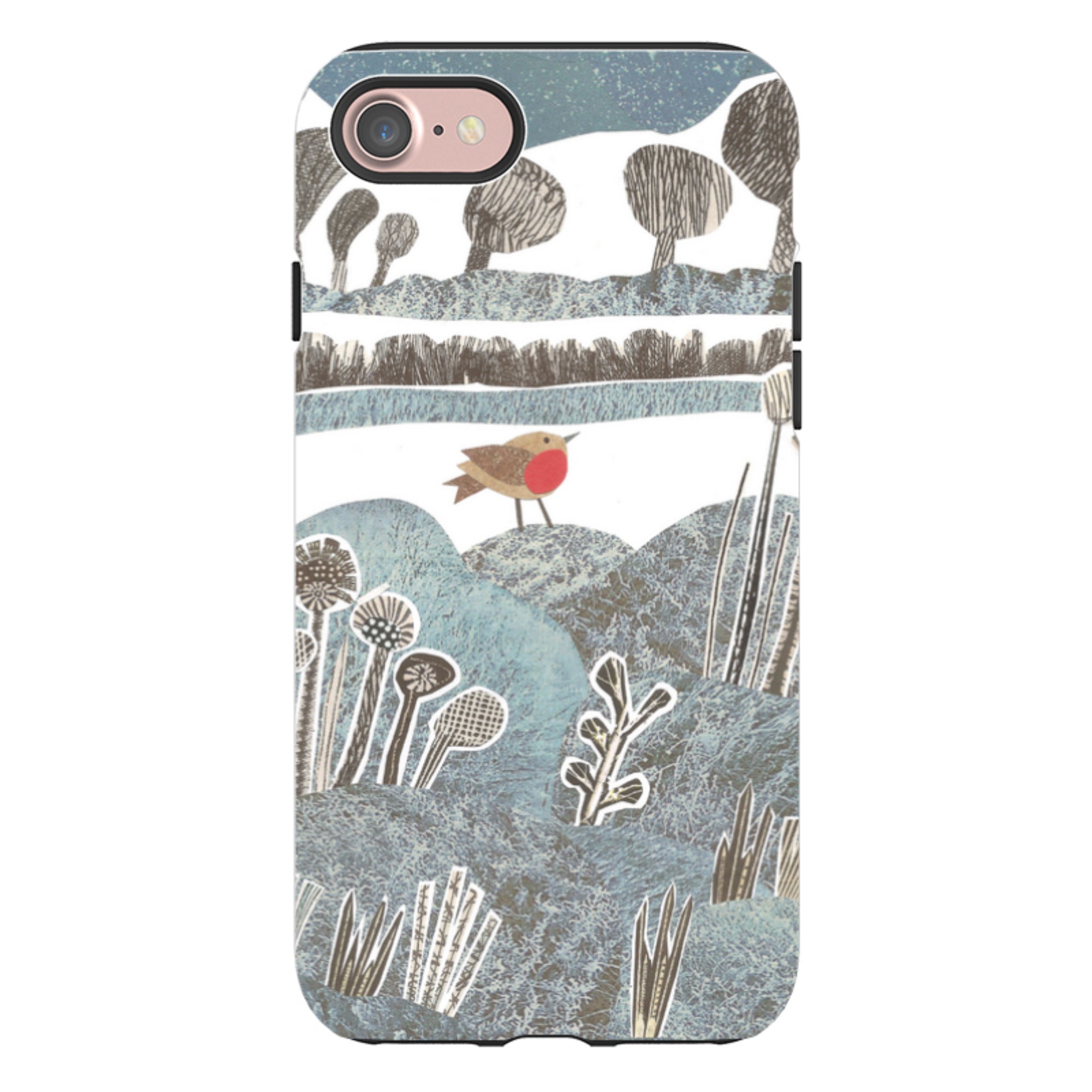 iPhone Tough Case - Frost Robin By Jane Robbins