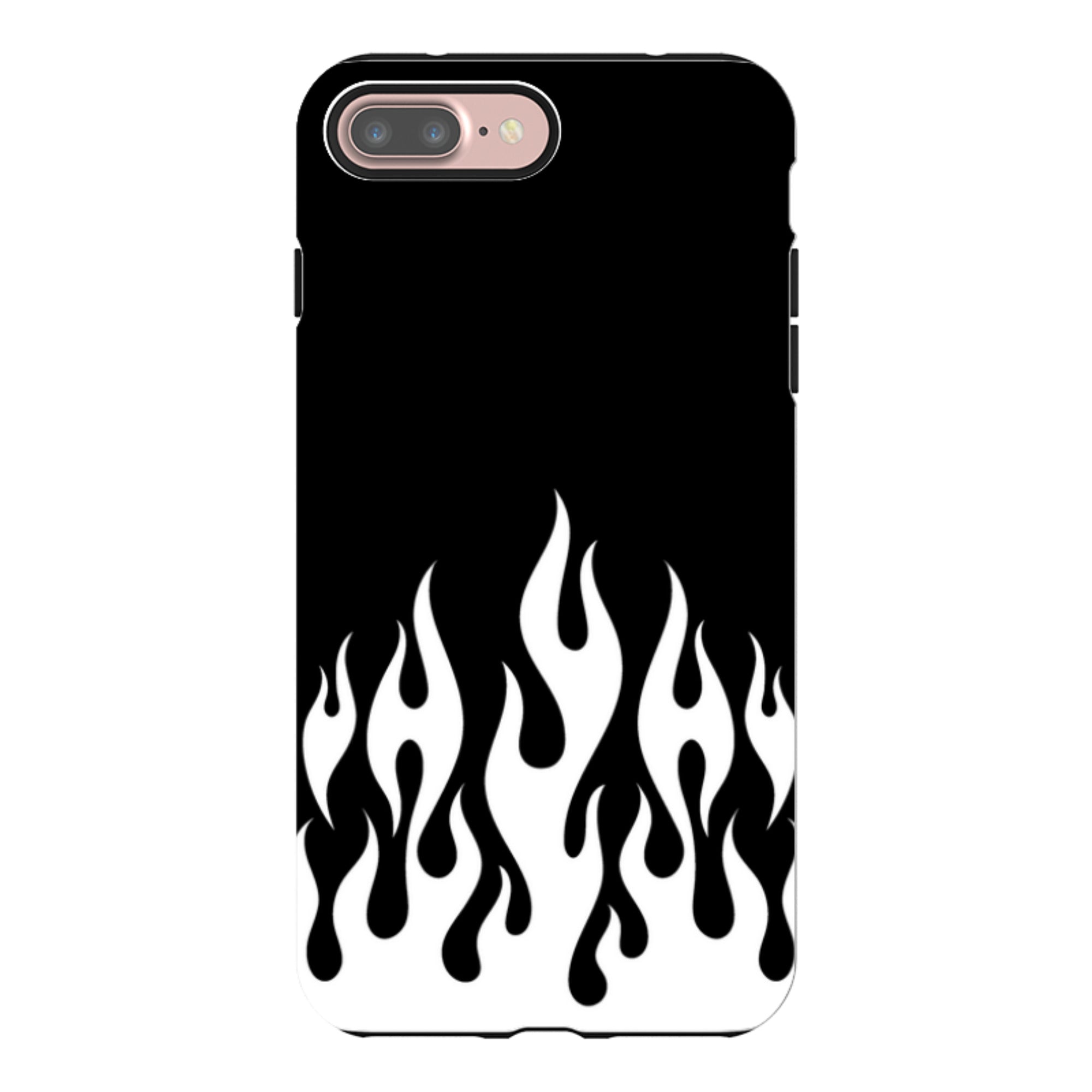 iPhone Tough Case - White Flames