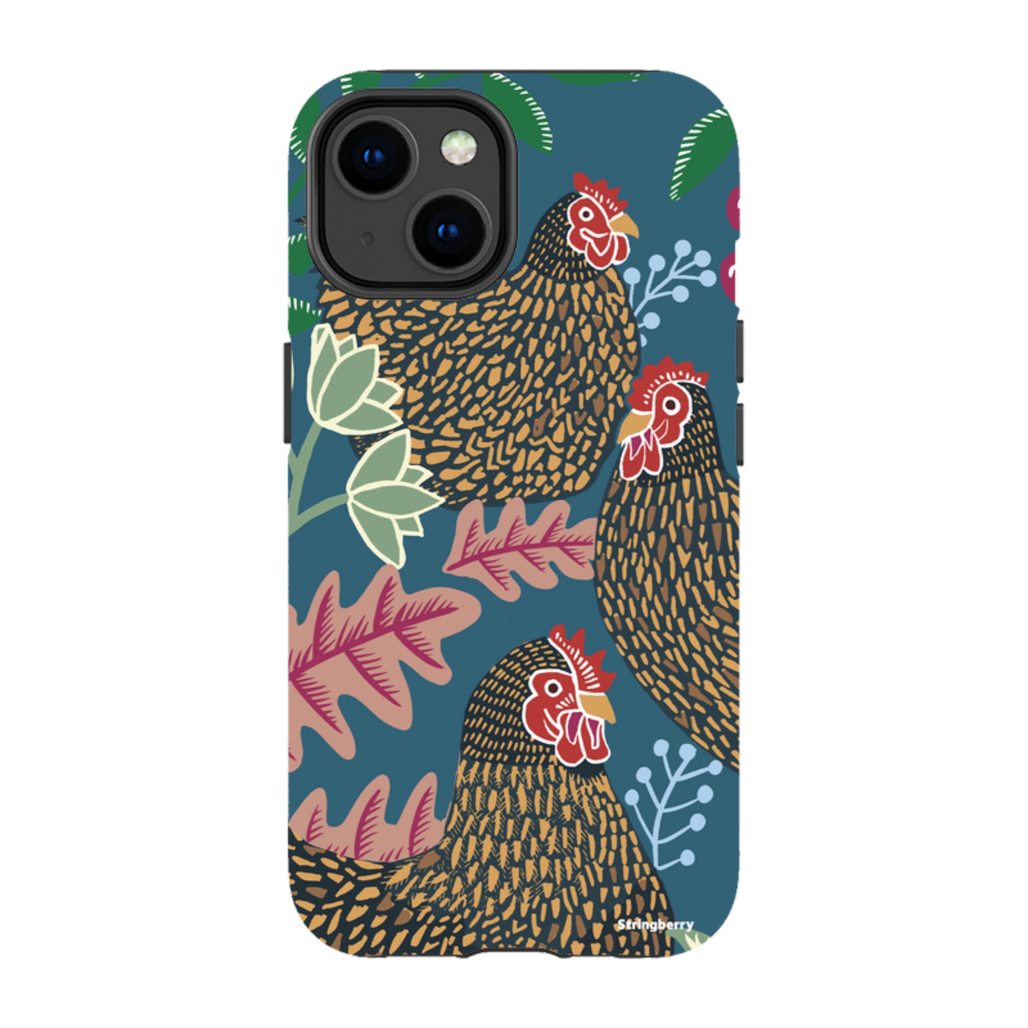 iPhone Tough Case - Three French Hens By Kate Heiss