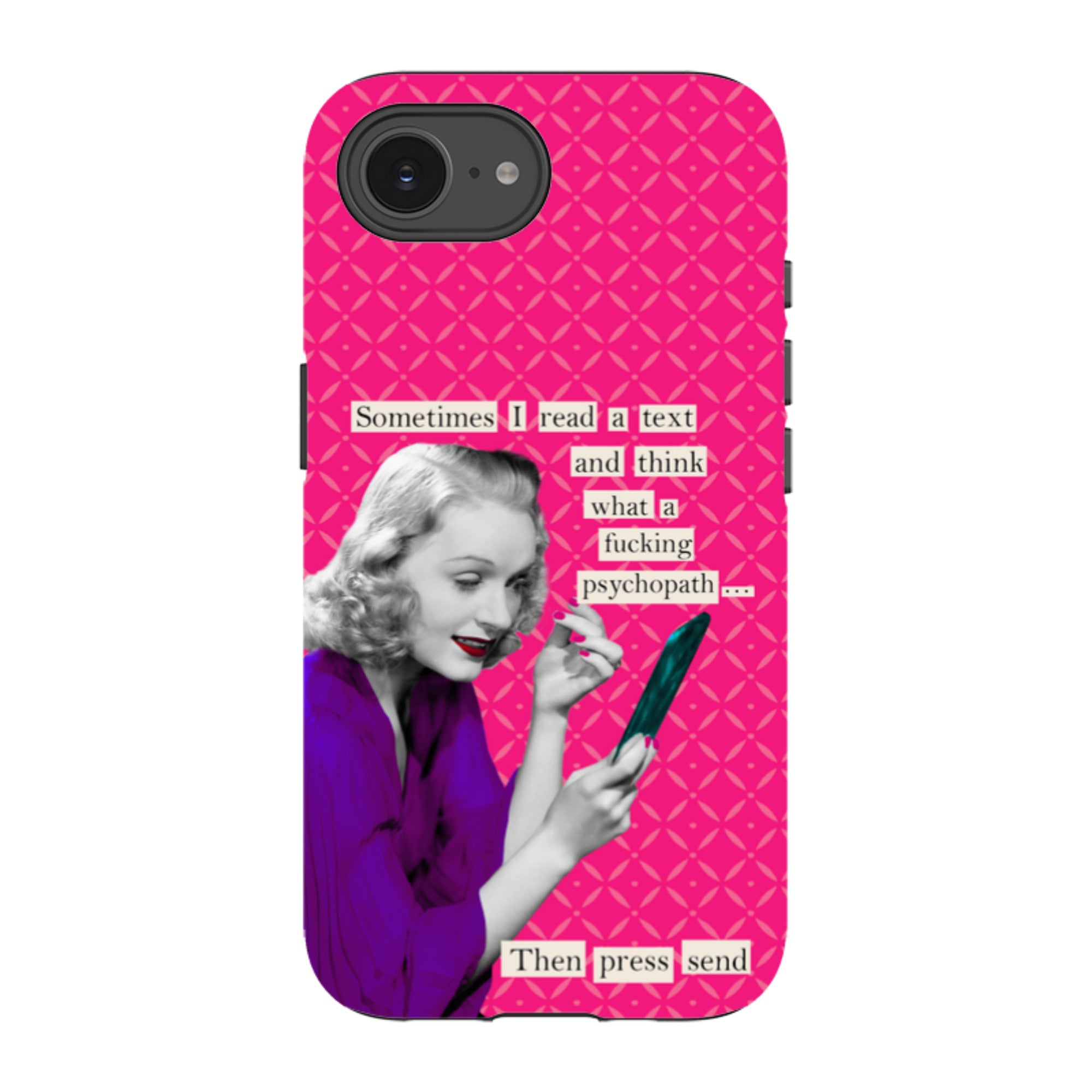 iPhone Tough Case - Psychopath By Clare Jordan