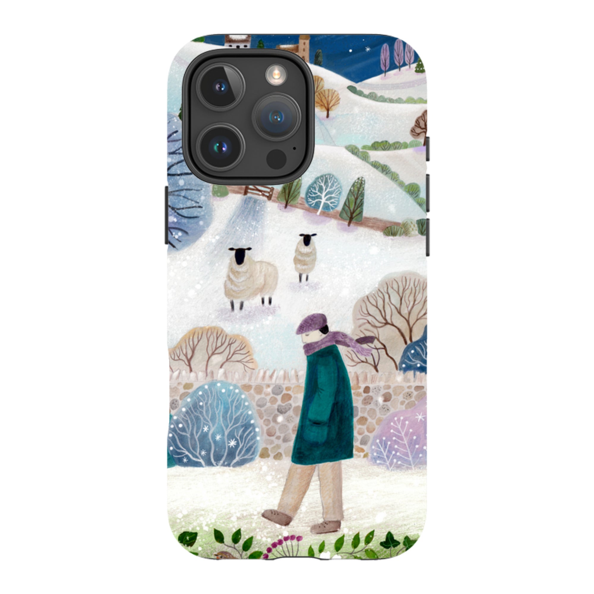 iPhone Tough Case - Across Snowy Fields By Bex Parkin