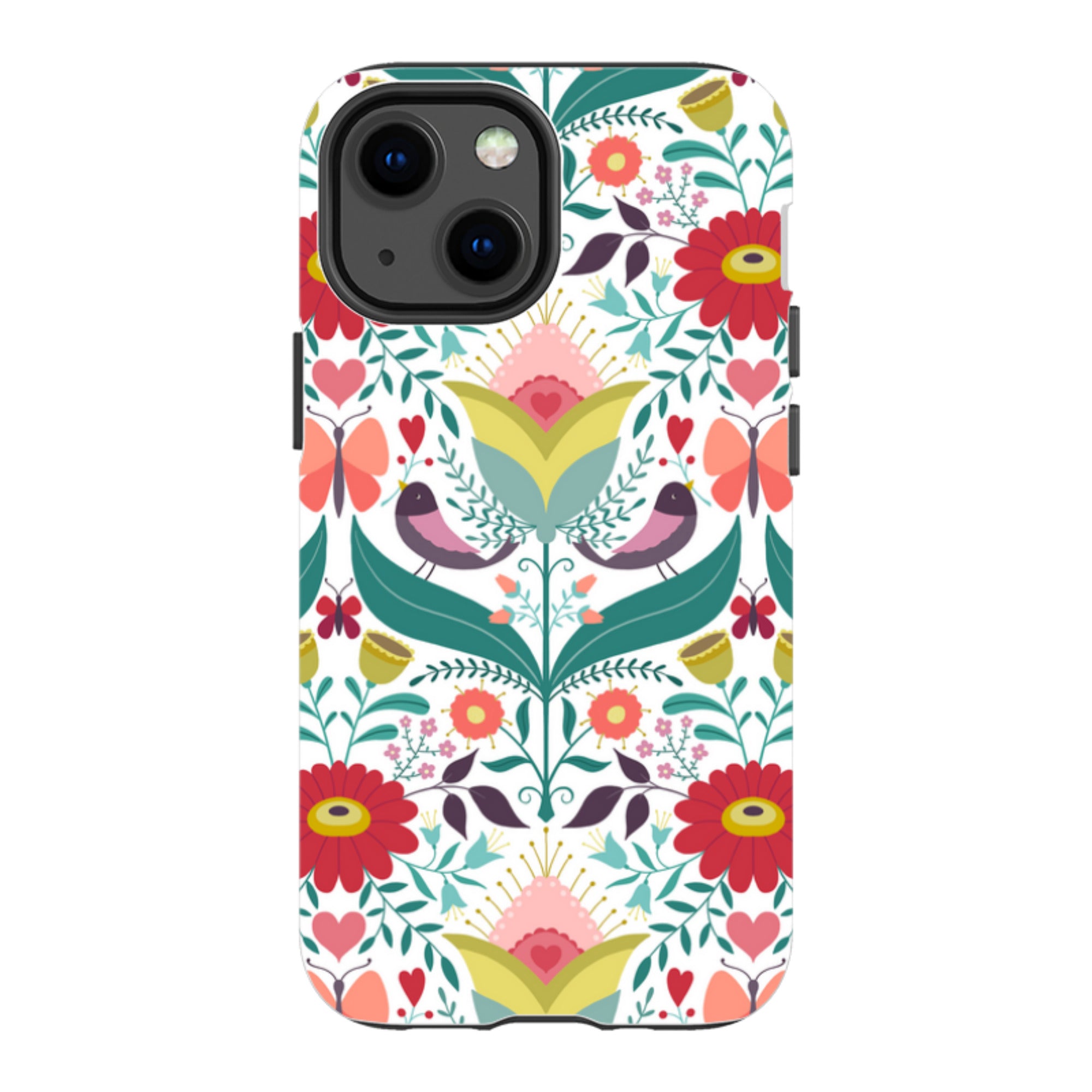iPhone Tough Case - Bird Pattern IV By Suzy Taylor