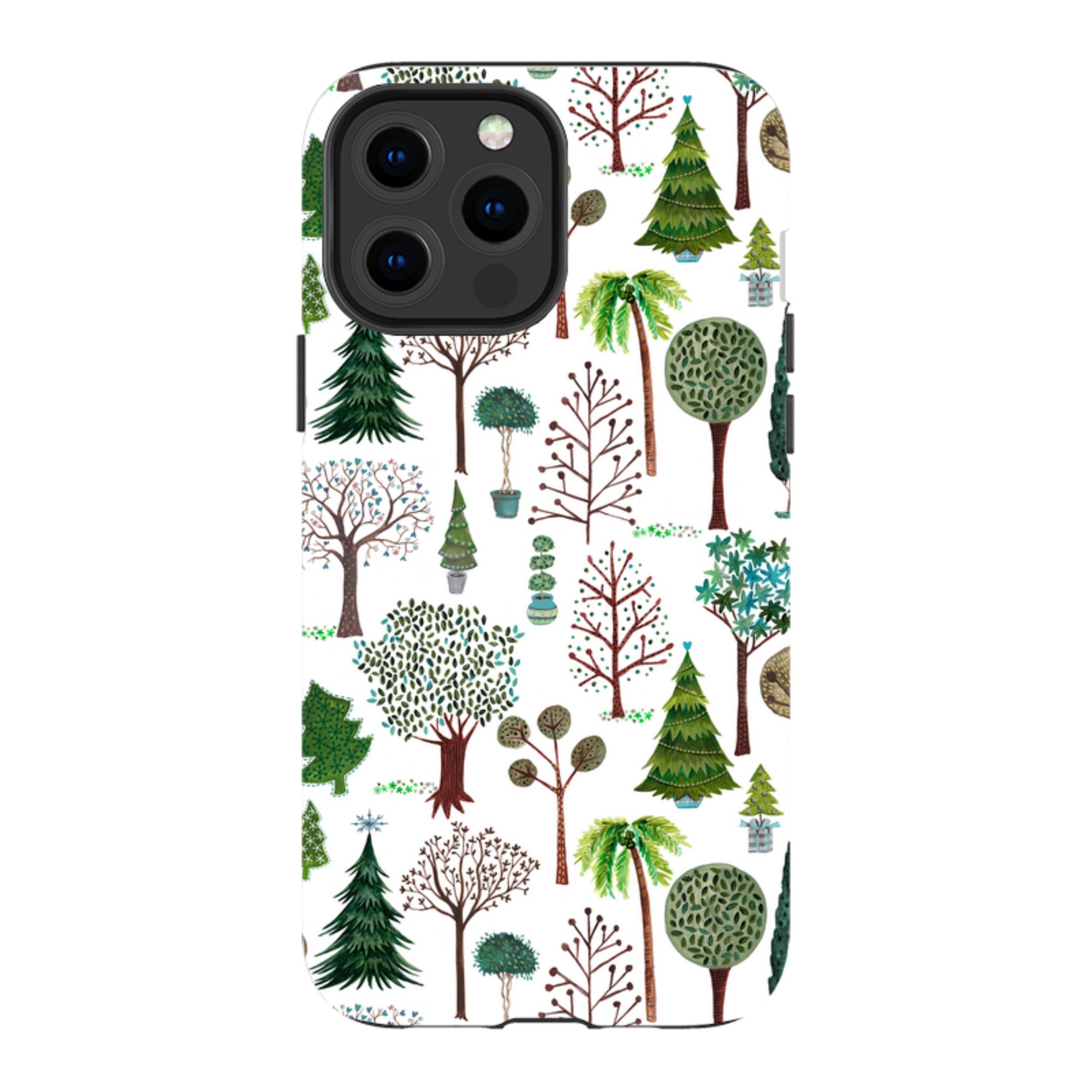 iPhone Tough Case - Xmas Trees By Caroline Bonne Muller