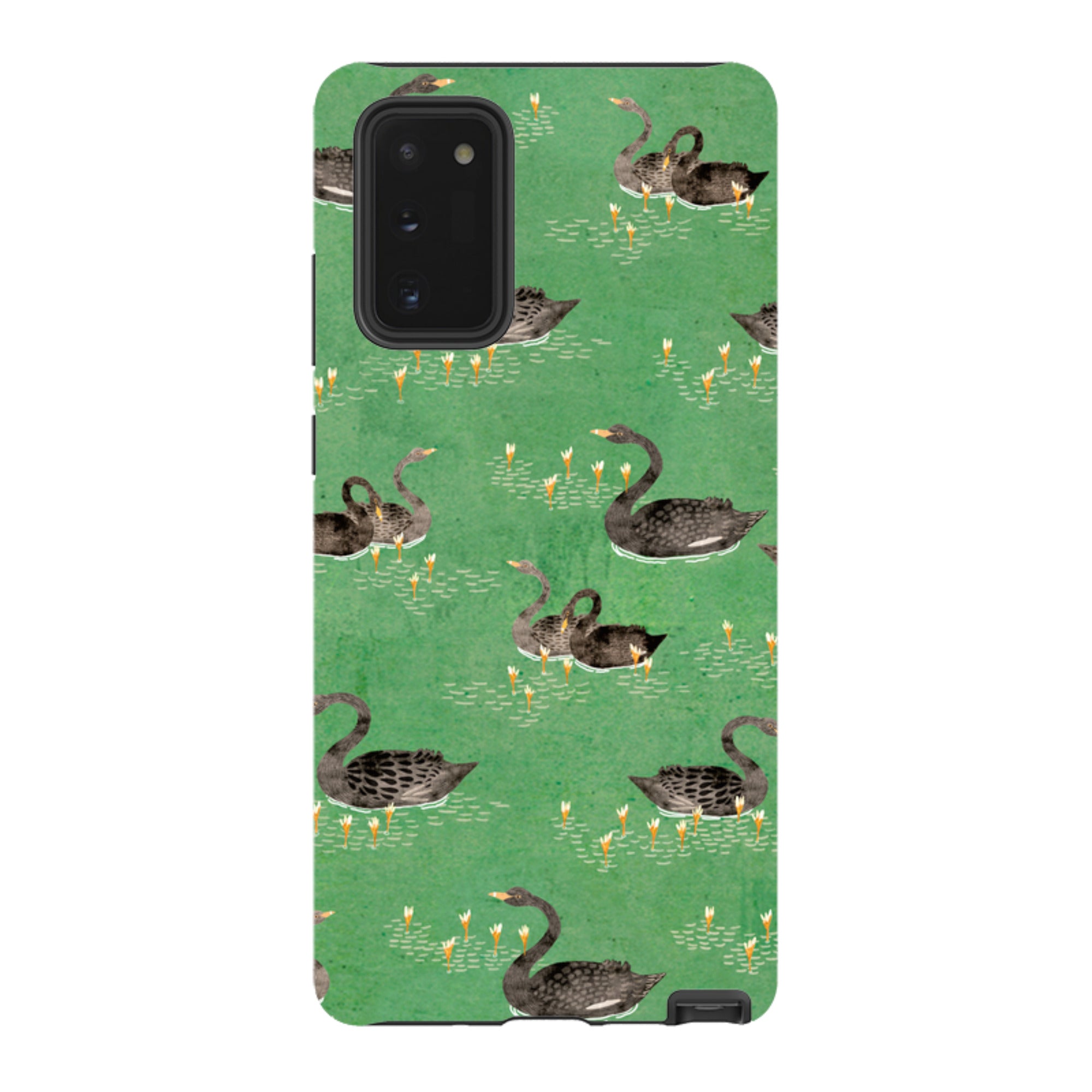 Samsung Tough Case - Swans Green By Katherine Quinn