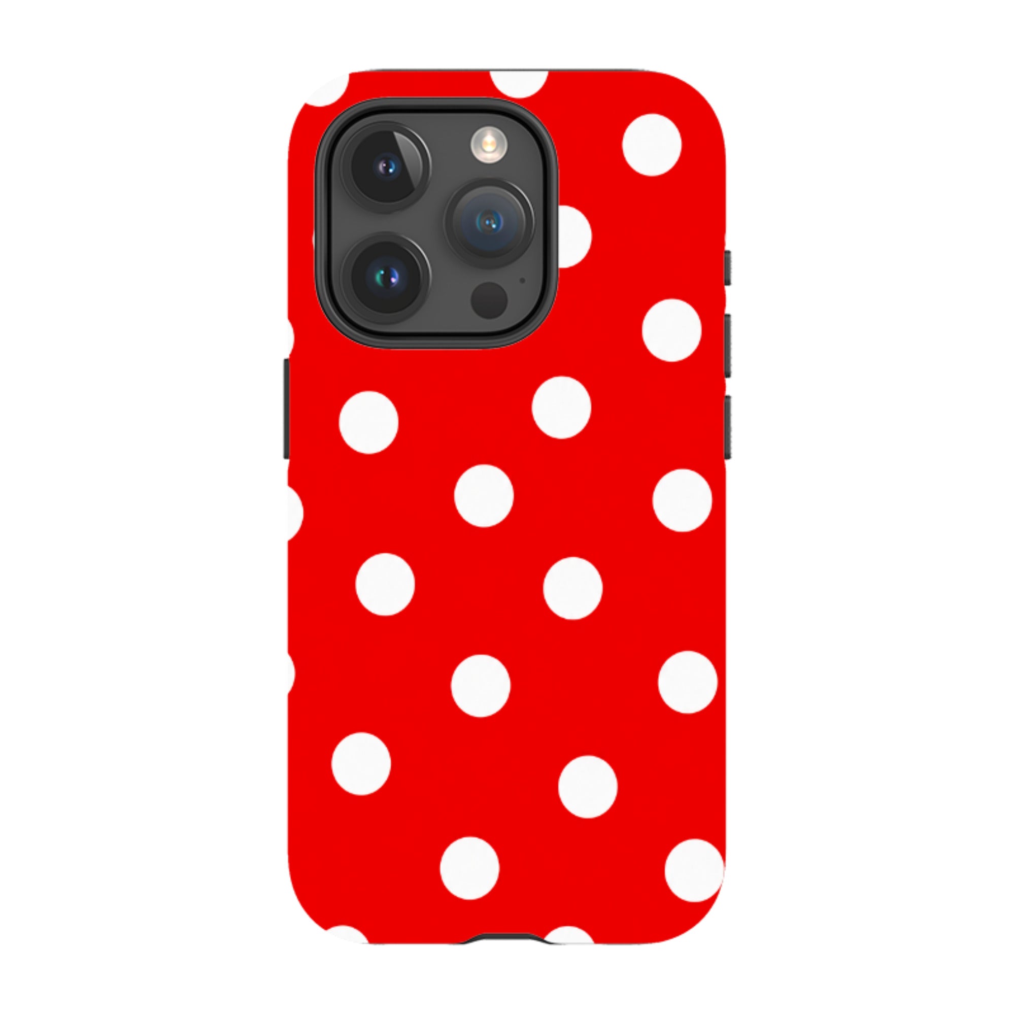 iPhone MagSafe Tough Case - Red & White Polka Dot