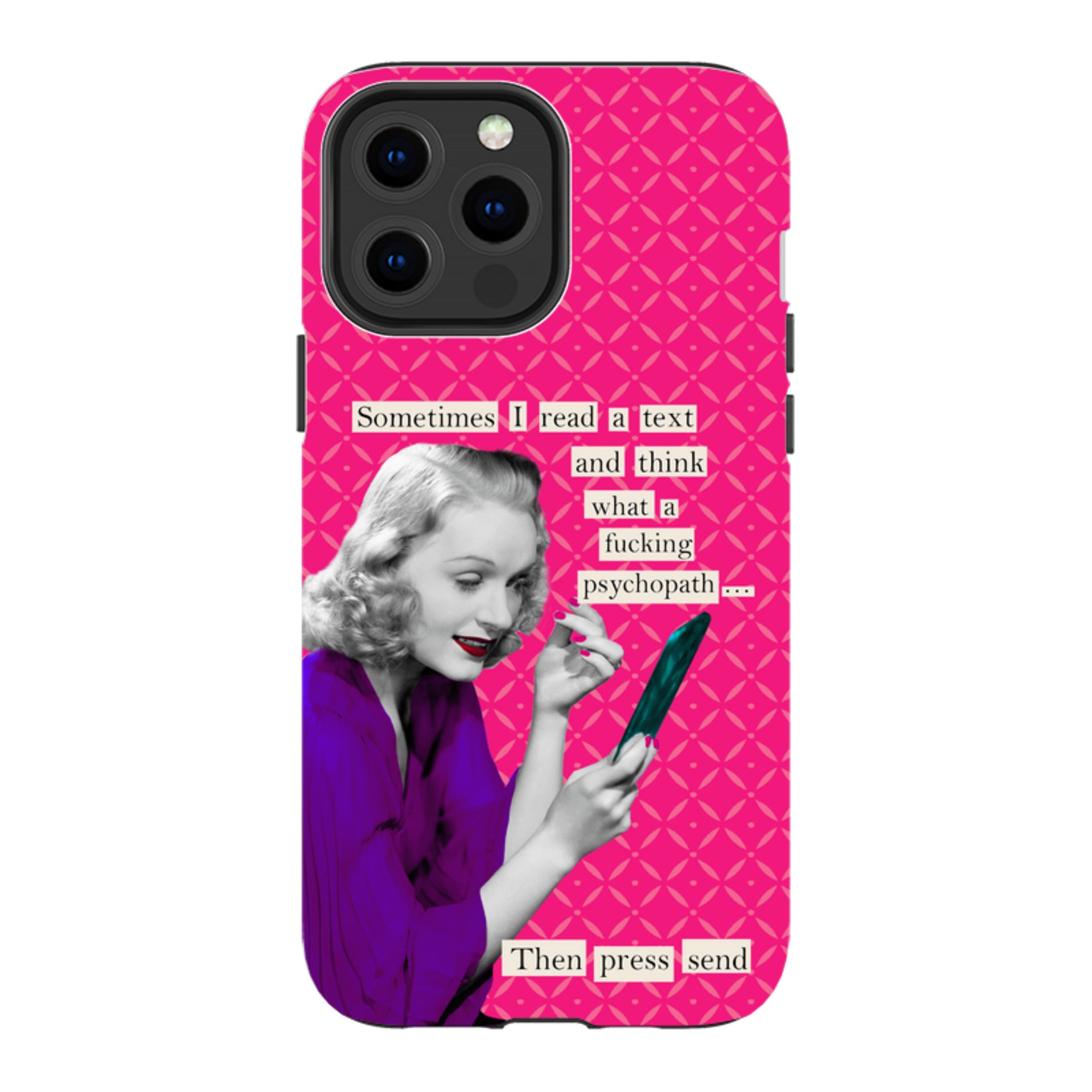 iPhone Tough Case - Psychopath By Clare Jordan
