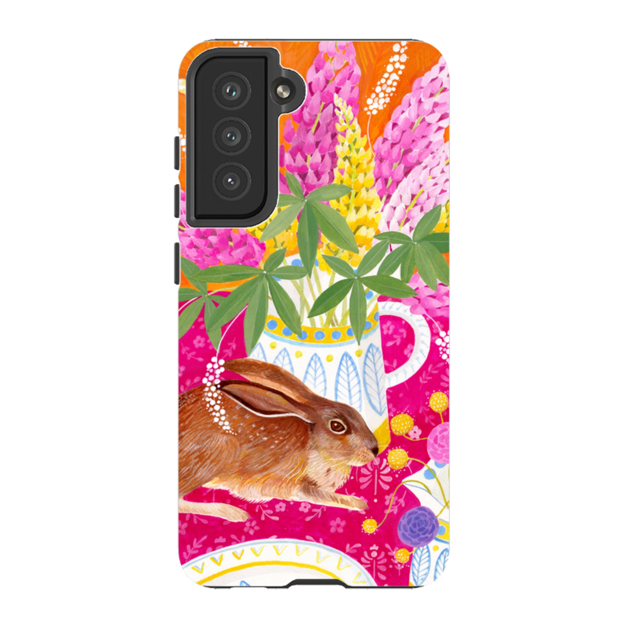 Samsung Tough Case - Rabbit Lupins By Bex Parkin