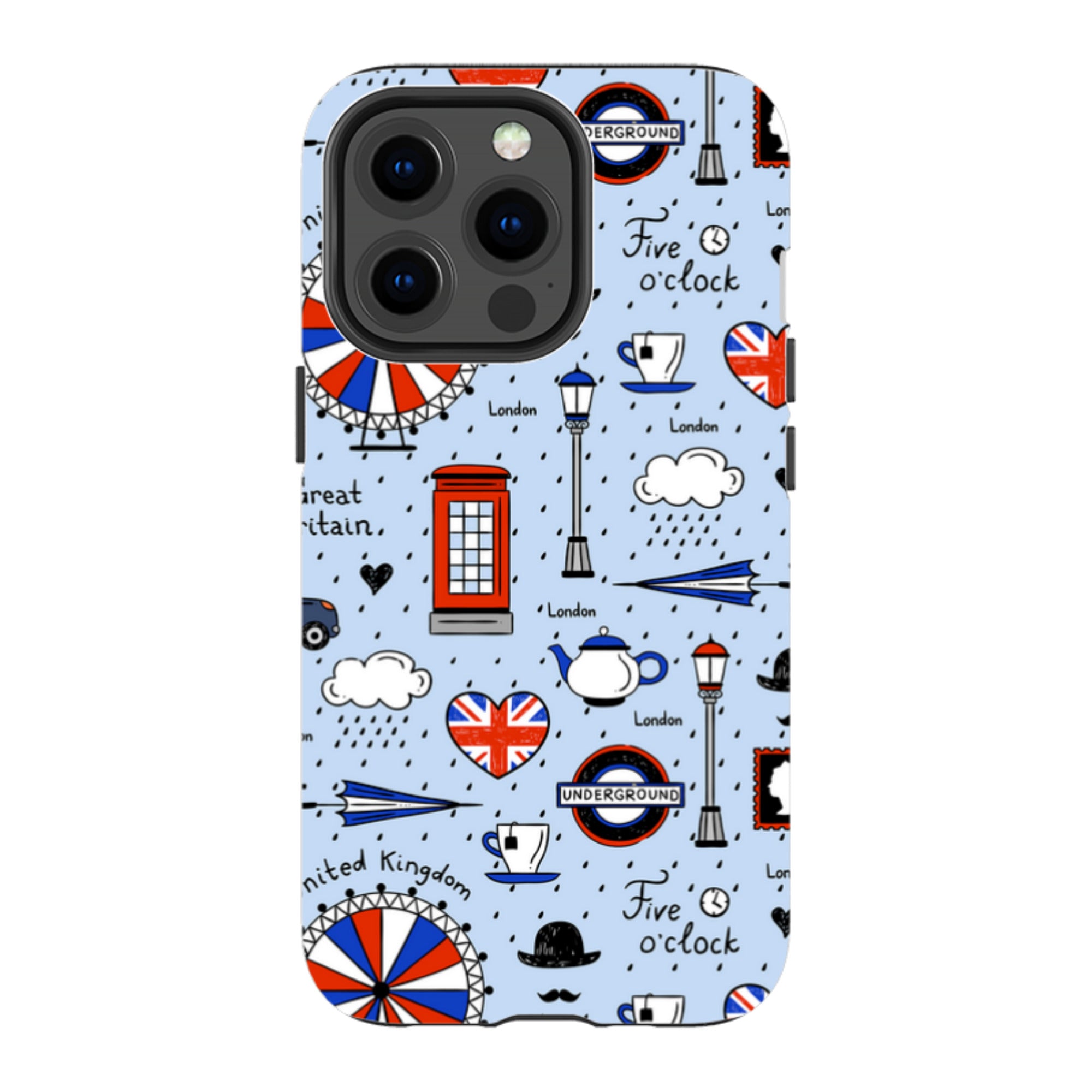 iPhone Tough Case - Blue London