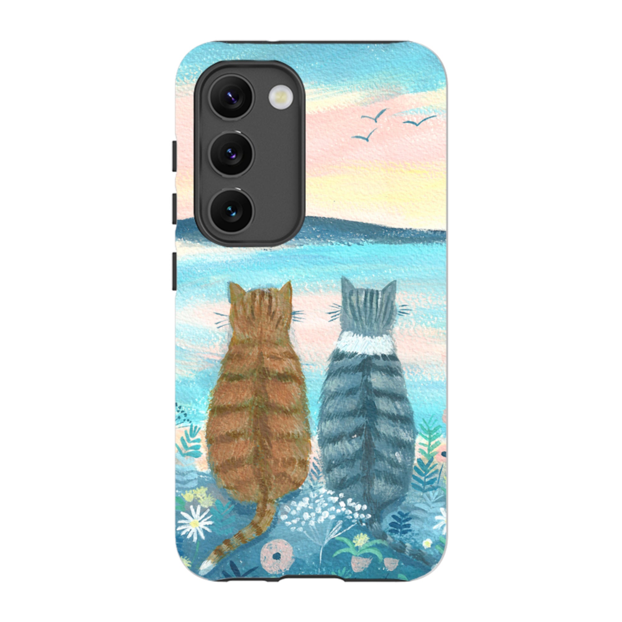 Samsung Tough Case - Sunset Cats 2 By Mary Stubberfield