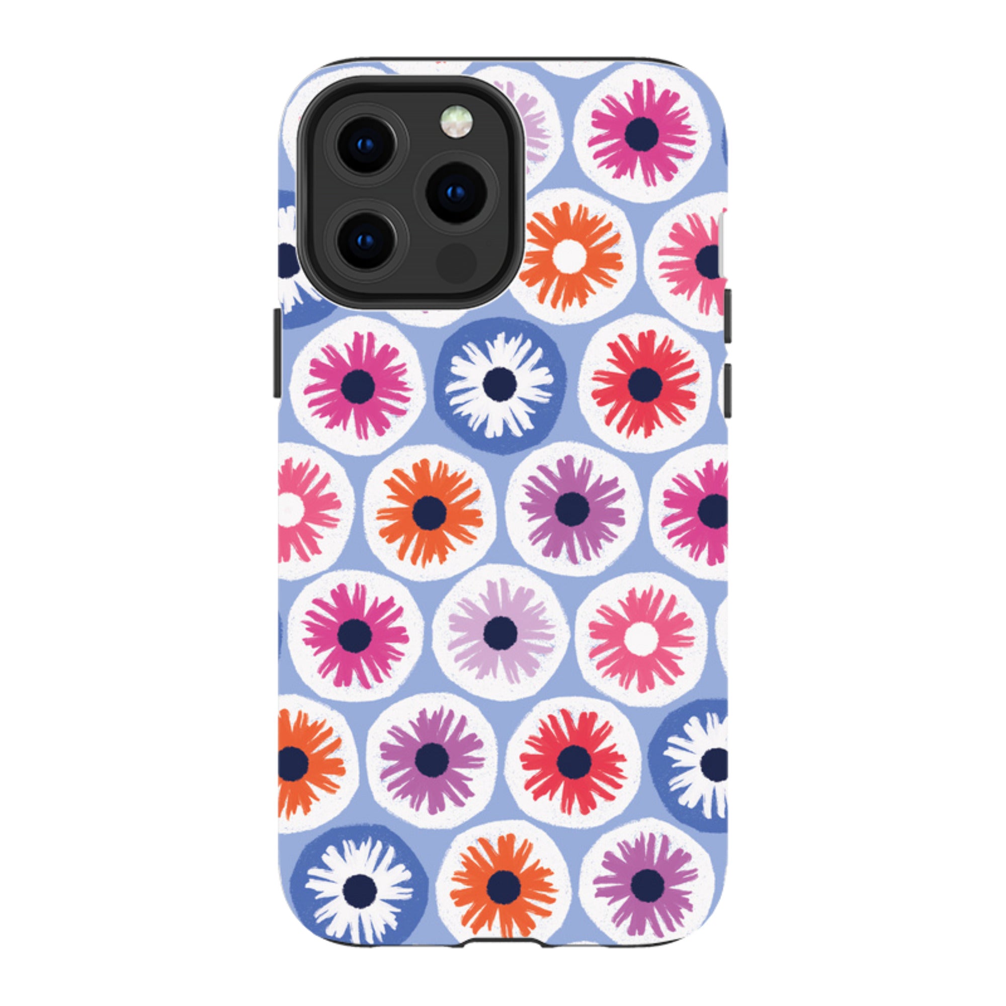 iPhone MagSafe Tough Case -  Penny Flowers Light Blue By Ali Brookes