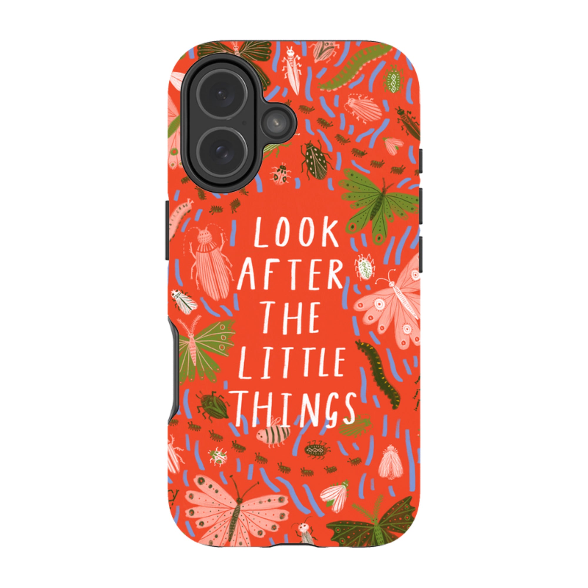 iPhone Tough Case - Little Things Orange By Lee Foster Wilson