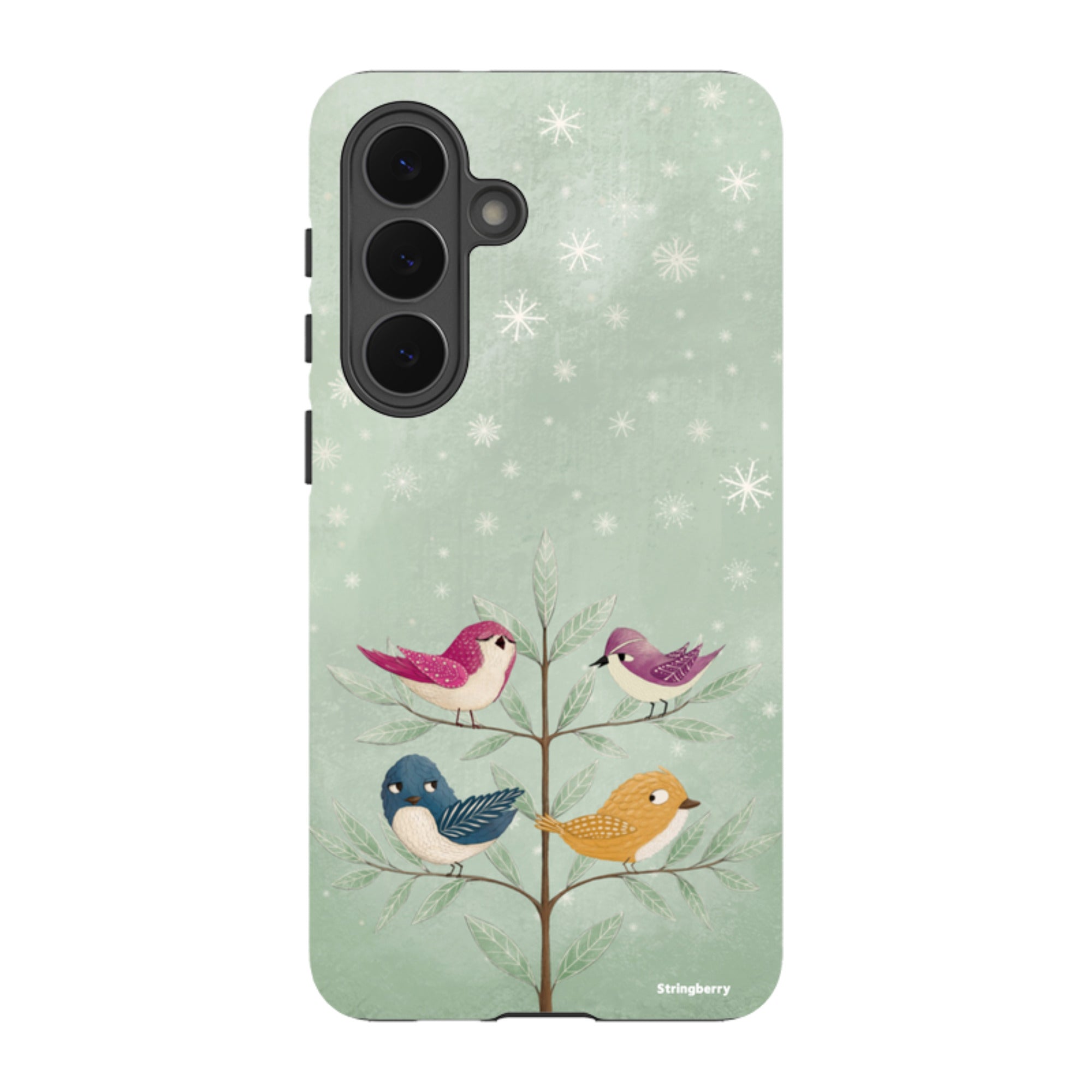 Samsung Tough Case - Garden Birds Aqua By Maja Lindberg
