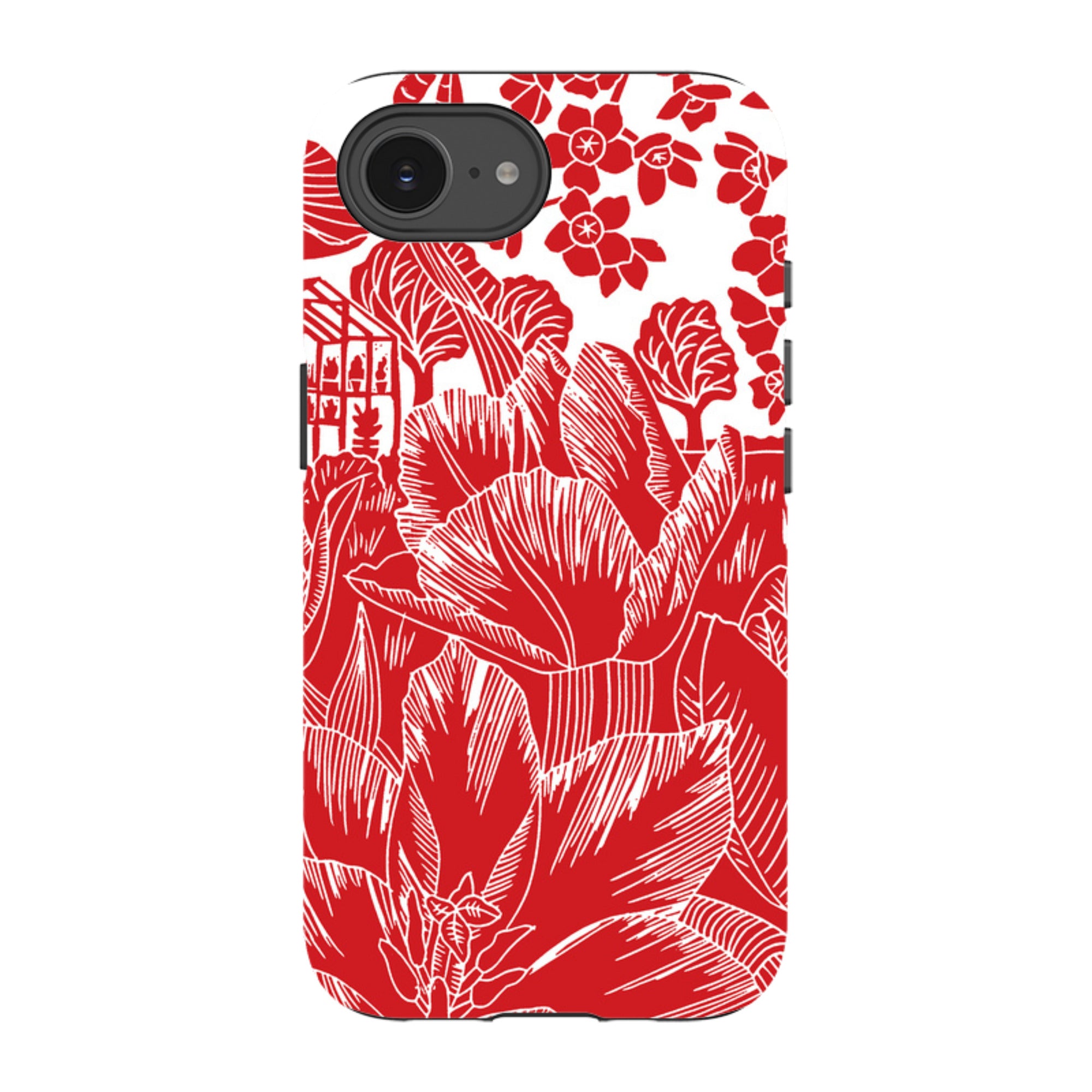 iPhone Tough Case - Tulip Silhouette By Kate Heiss