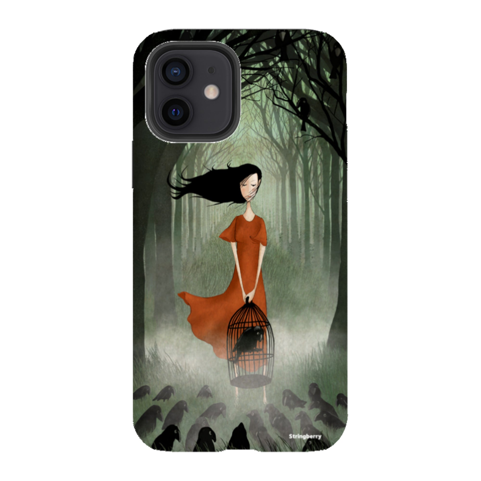 iPhone Tough Case - The Raven Girl By Maja Lindberg