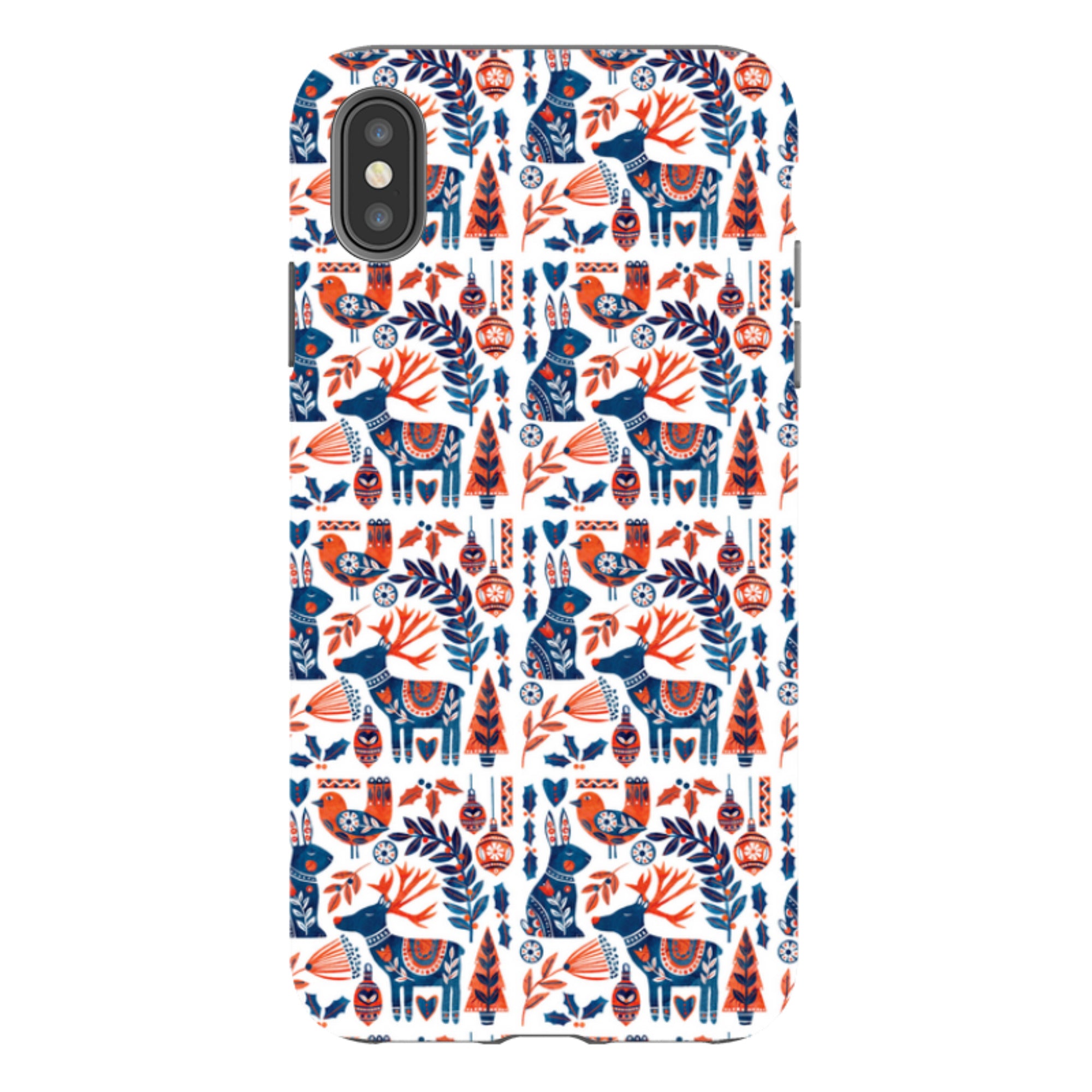iPhone Tough Case - Scandi Animals By Tracey English