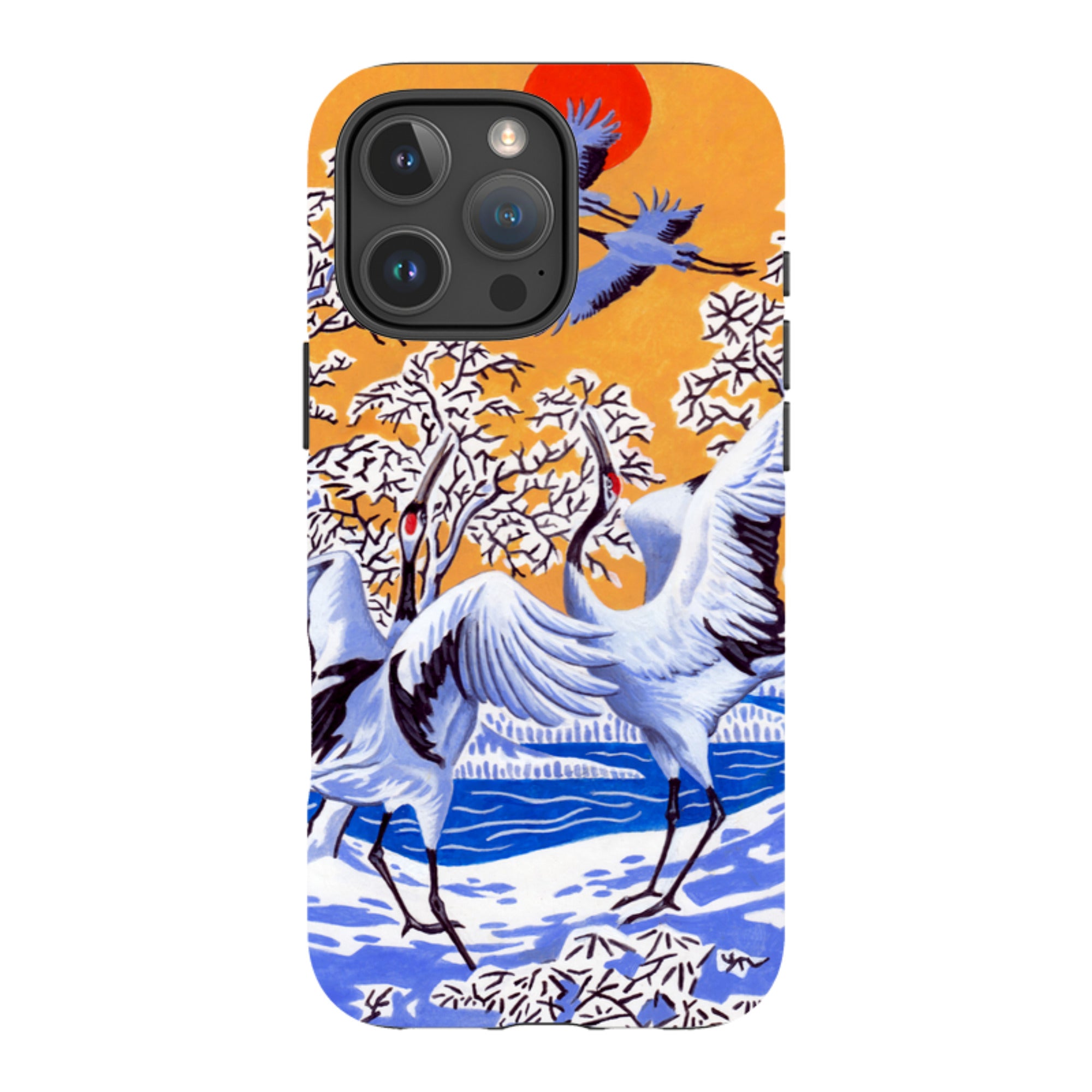 iPhone MagSafe Tough Case -  Japanese Cranes By Philip Hood