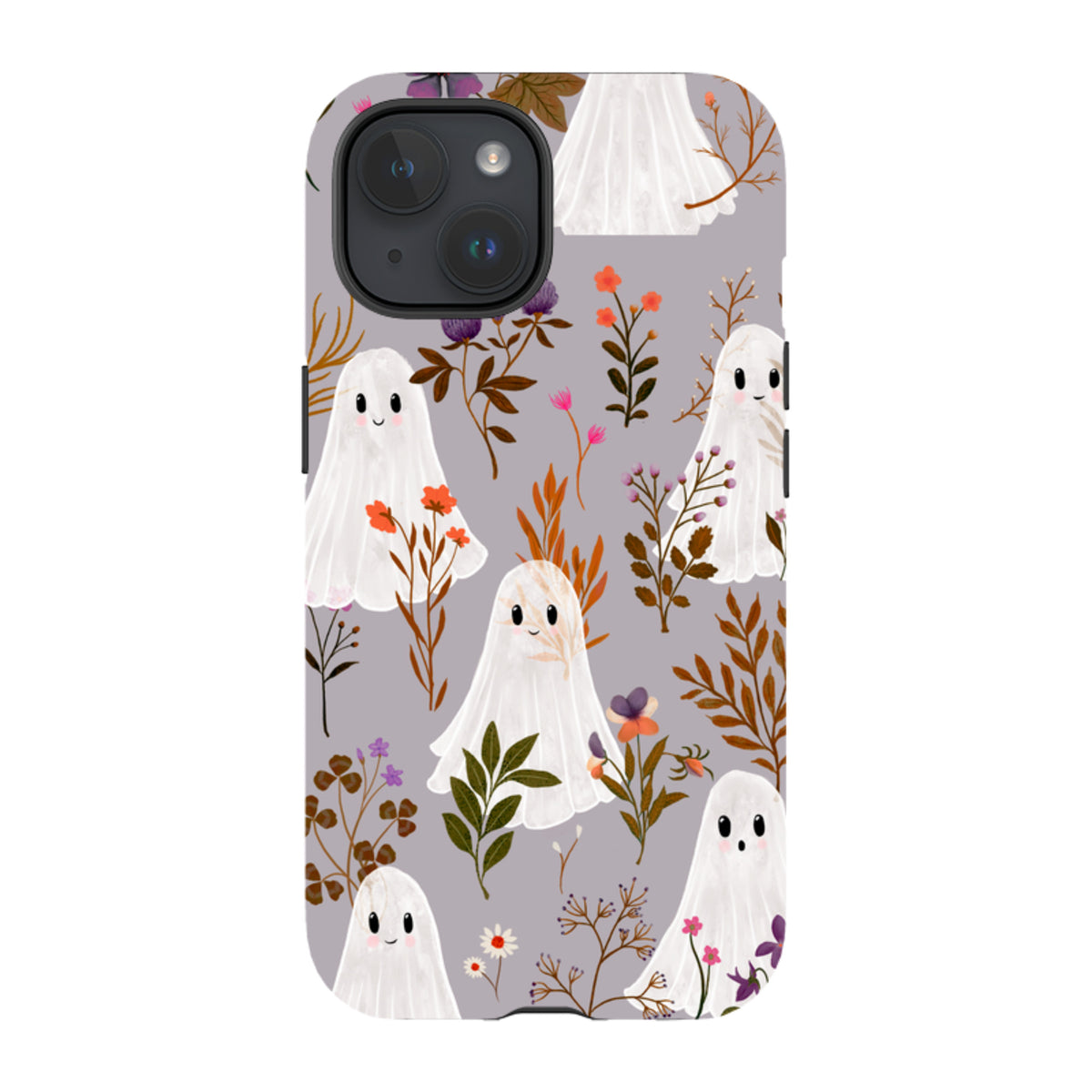 iPhone Tough Case - Ghost in the Garden - Mauve By Katherine Quinn