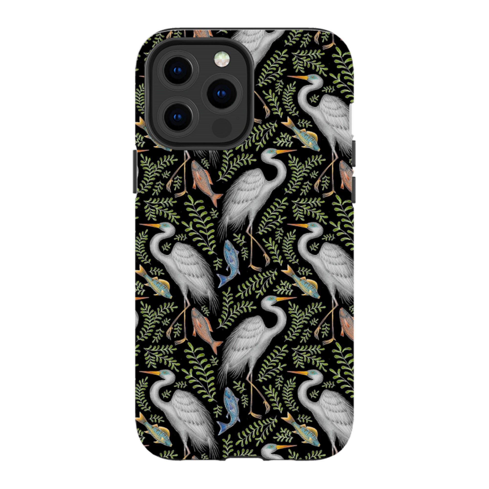 iPhone MagSafe Tough Case -  Egret Pattern By Catherine Rowe