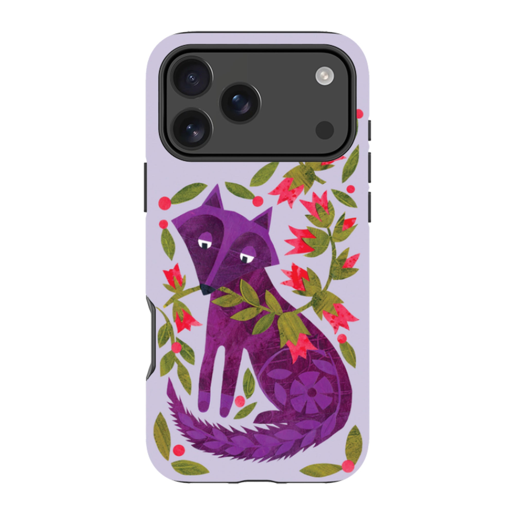 iPhone MagSafe Tough Case - Purple Foxie By Tracey English