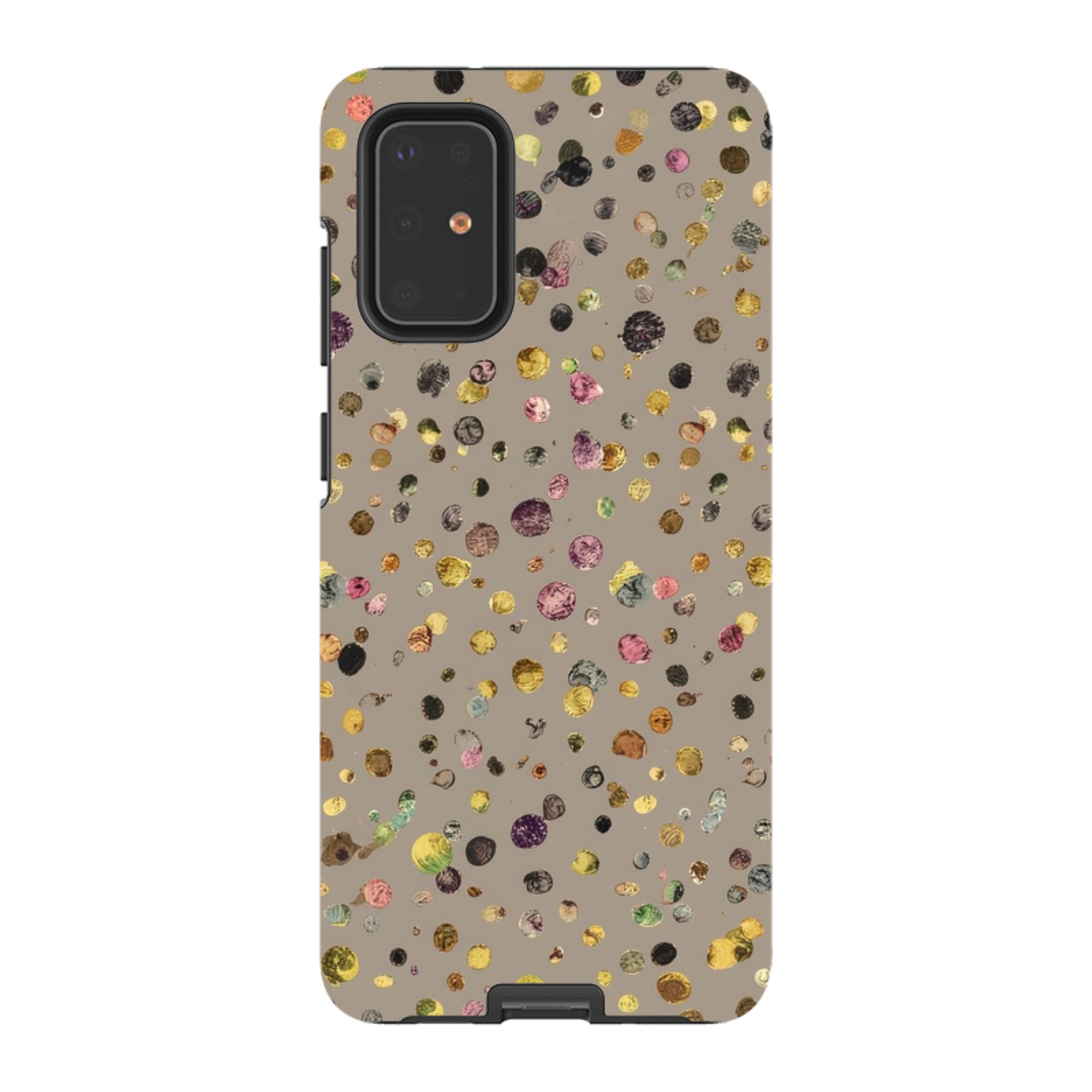 Samsung Tough  Case - Grey Polka