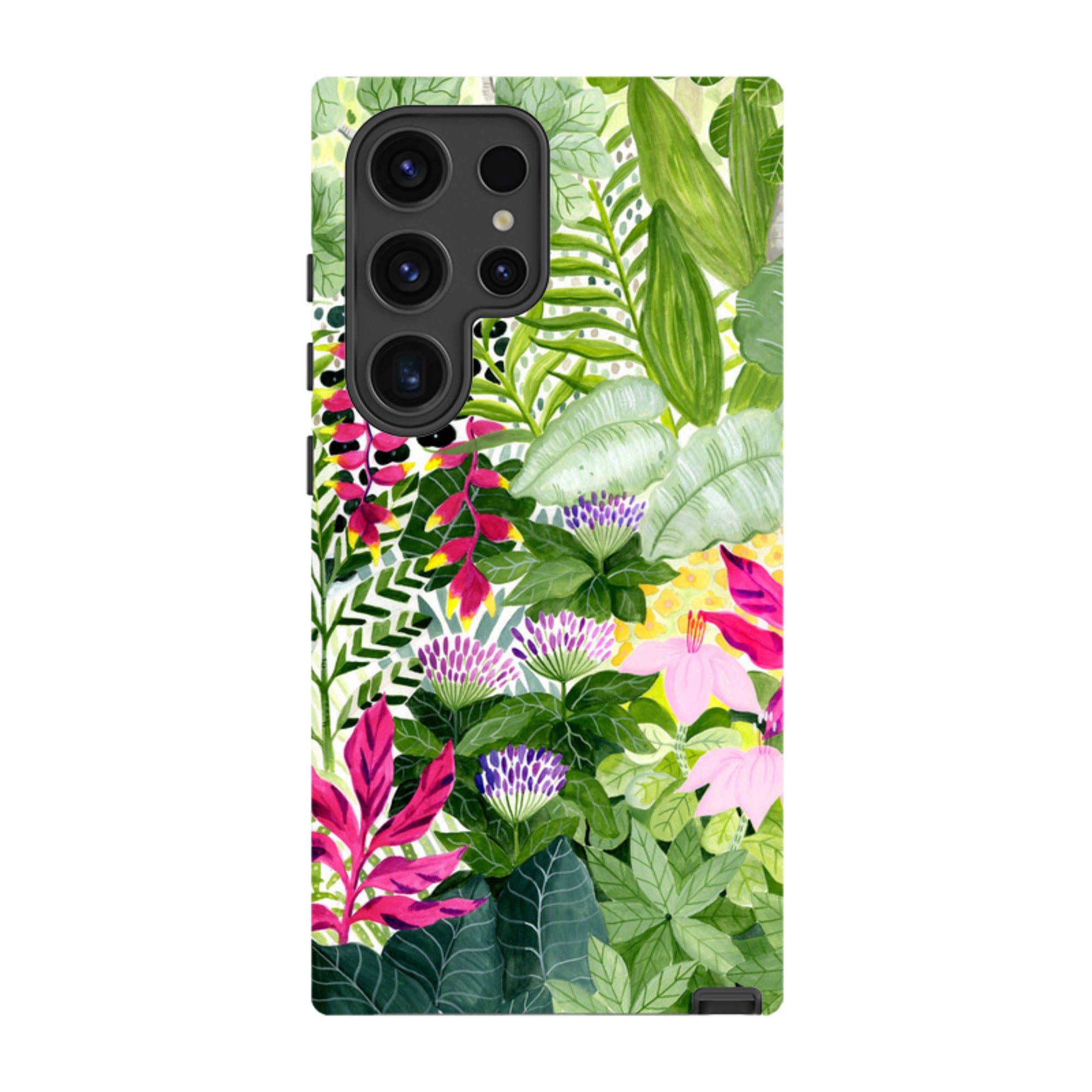 Samsung Tough Case - Pink Botanical By Bex Parkin