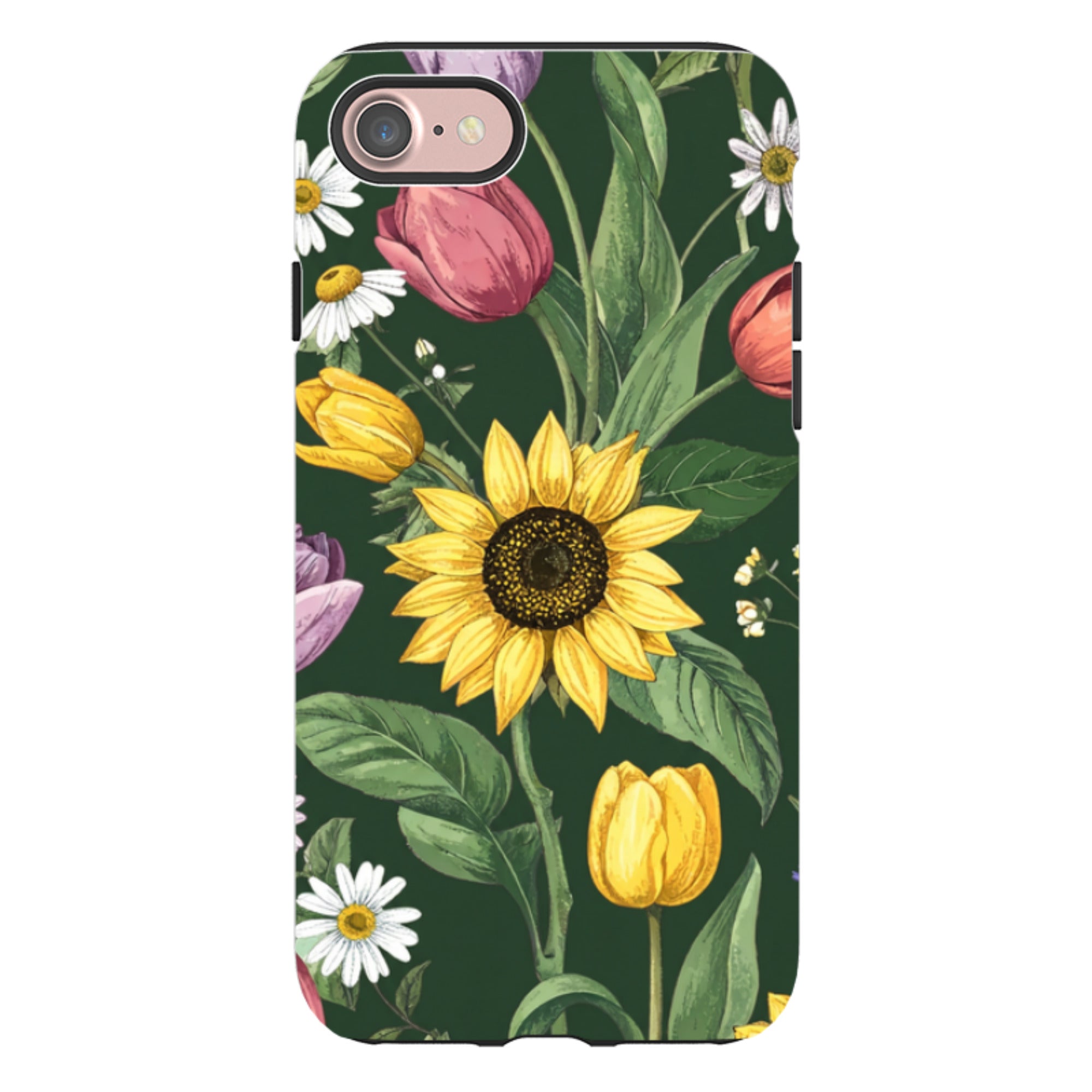 iPhone Case - Green Sunflowers