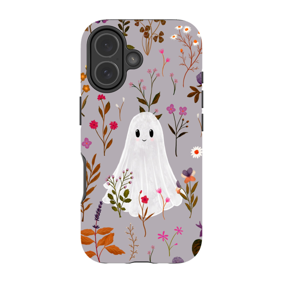 iPhone Tough Case - Ghost in the Garden - Mauve Multi By Katherine Quinn