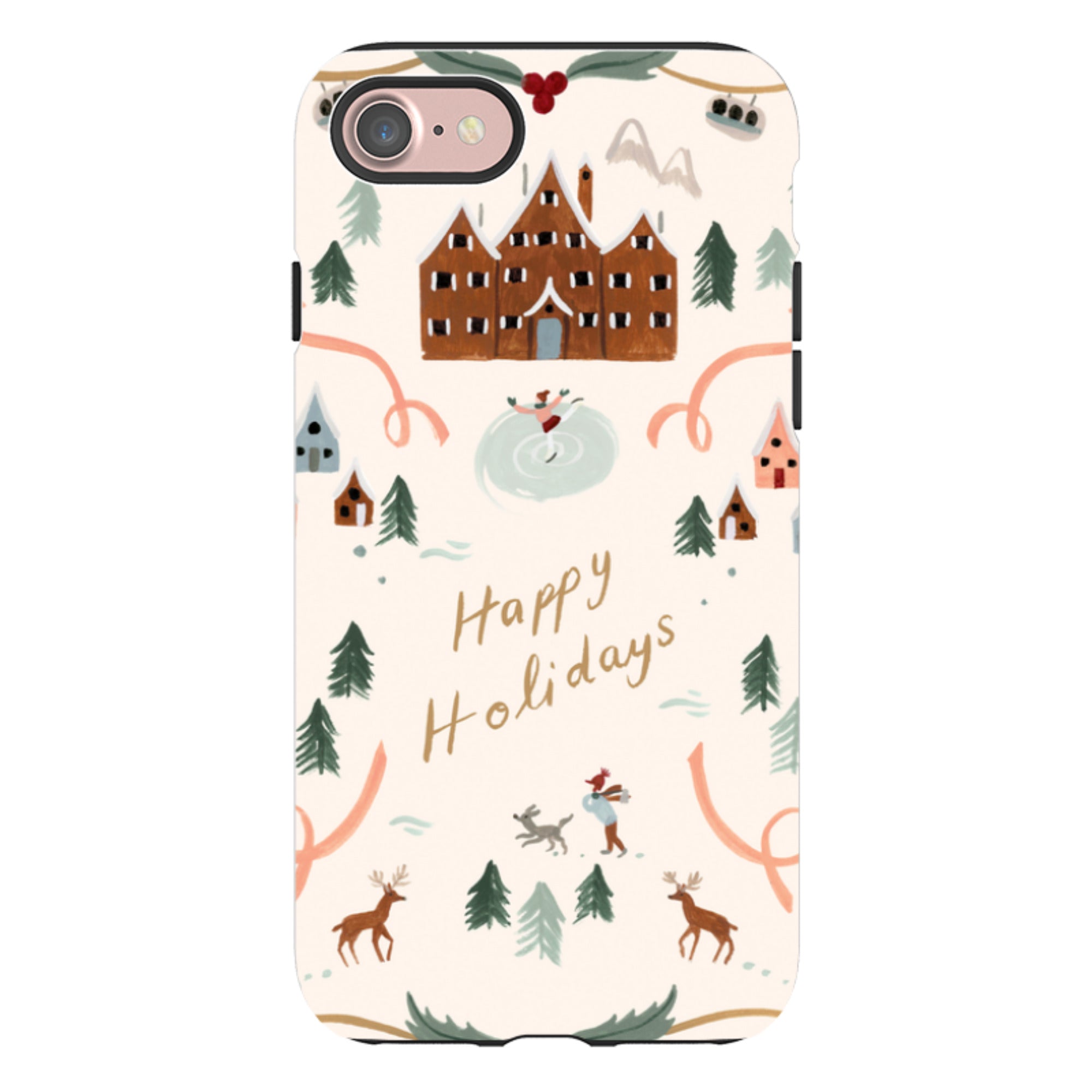 iPhone Tough Case - Happy Holidays By Bex Parkin