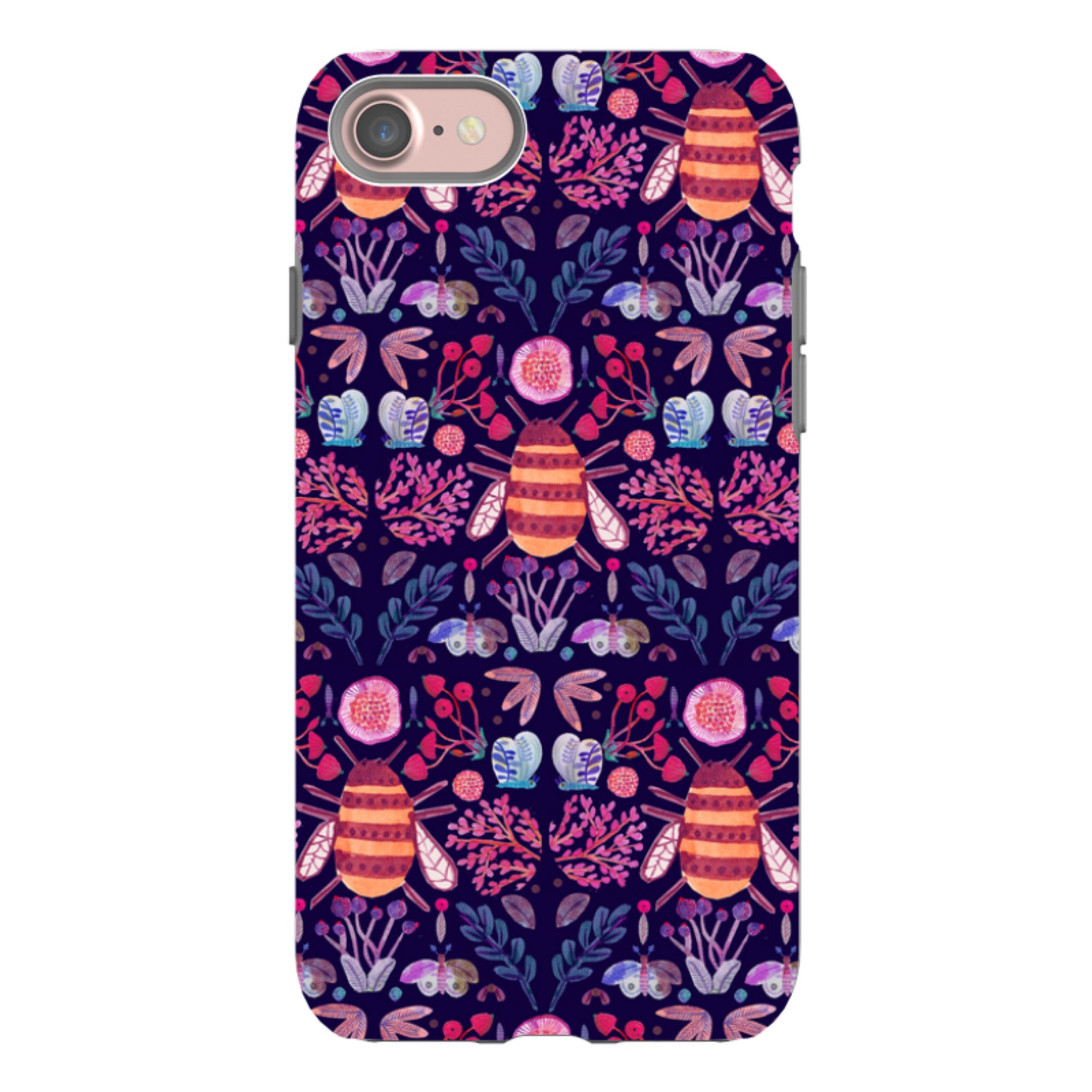 iPhone Tough Case - Botanics and Insects By Gabriela Larios