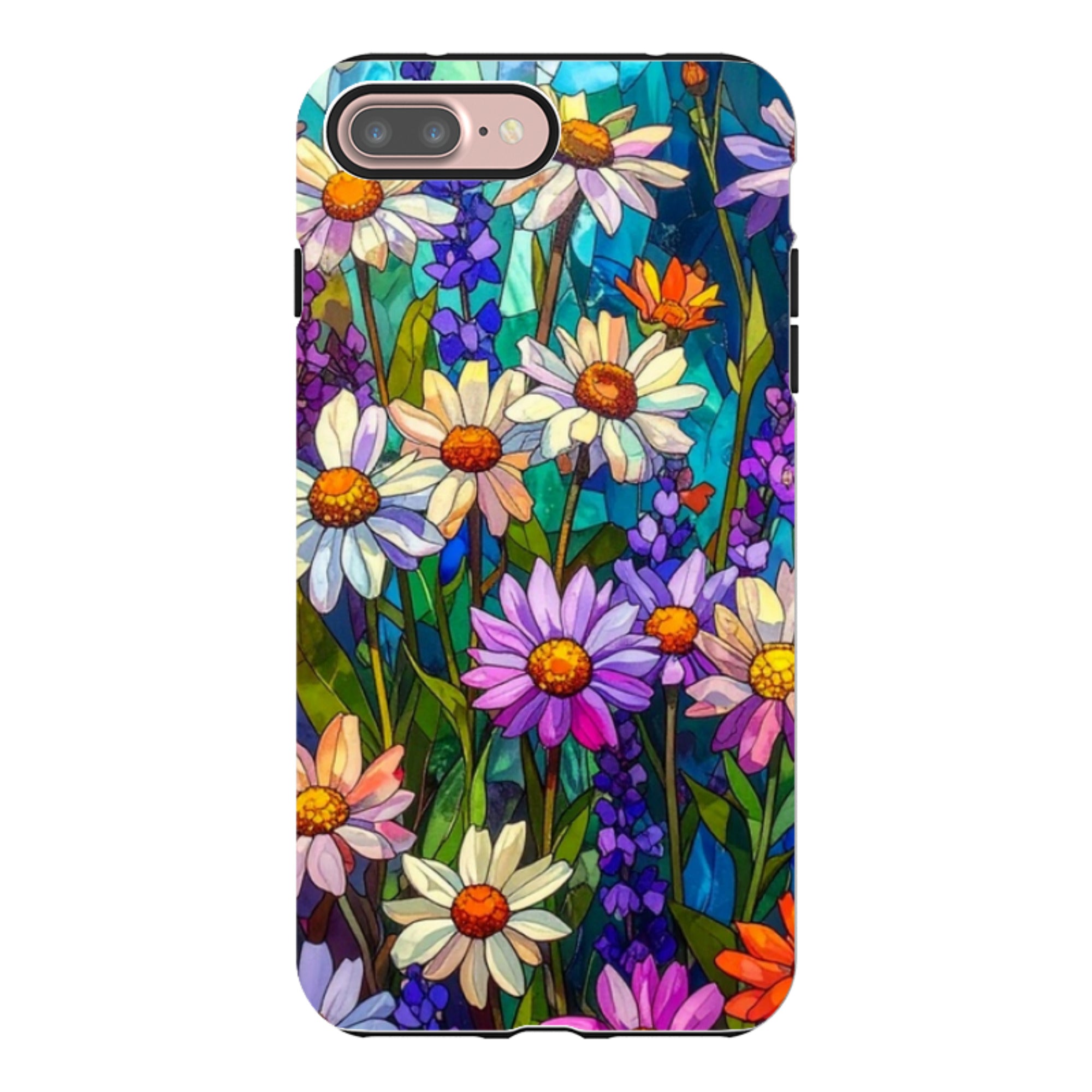 iPhone Tough Case - Purple Daisies