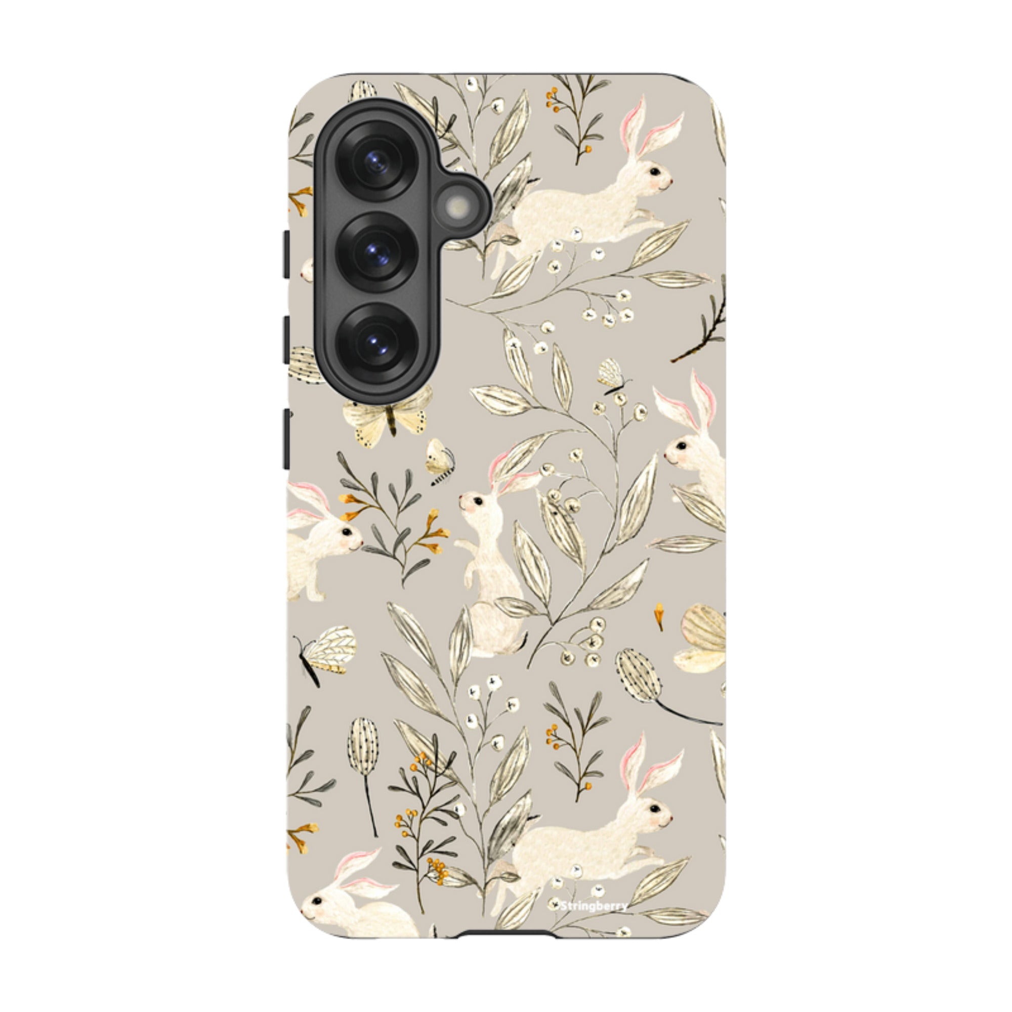 Samsung Tough Case - Bunnies Grey By Katherine Quinn