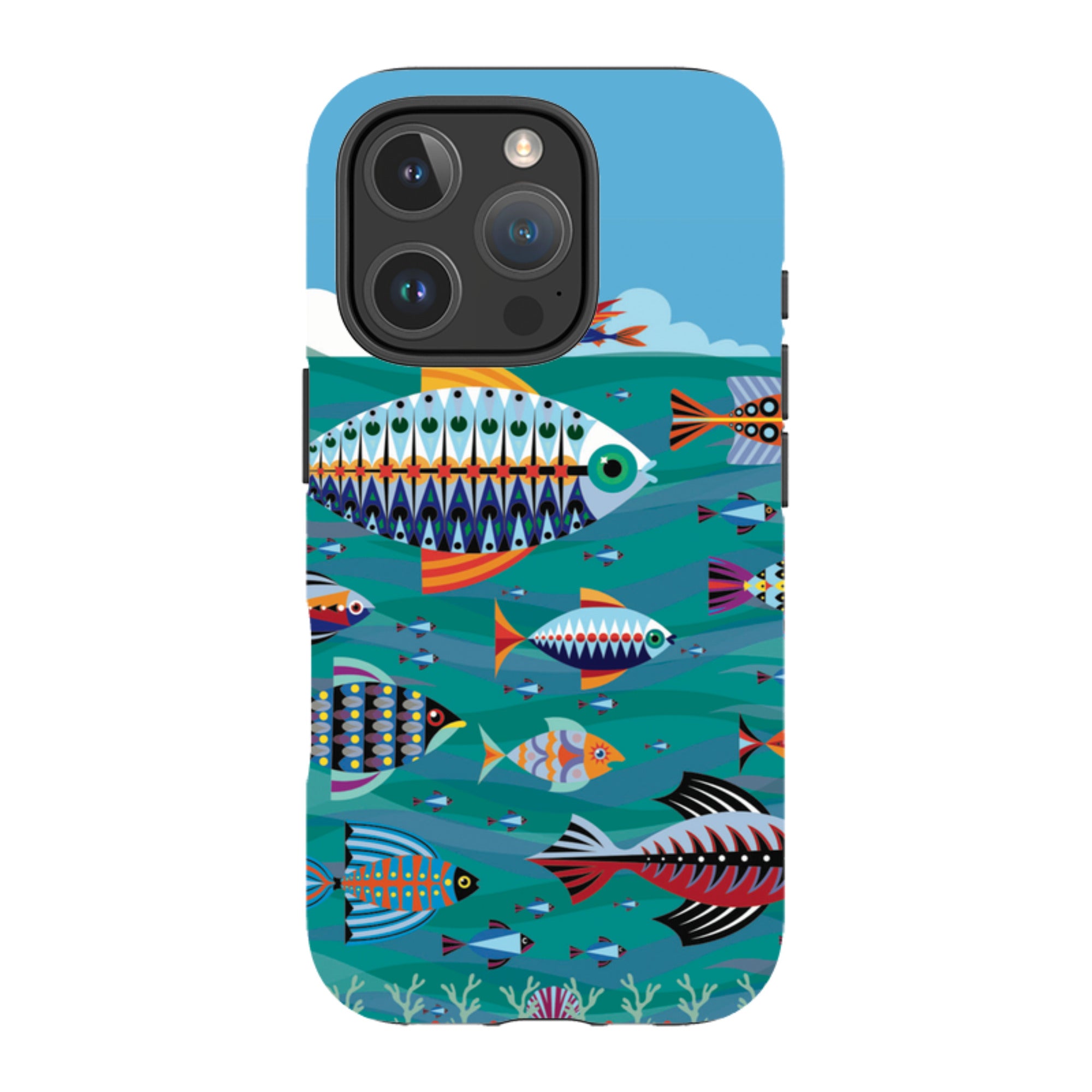 iPhone Tough Case - Fish By Patternistas