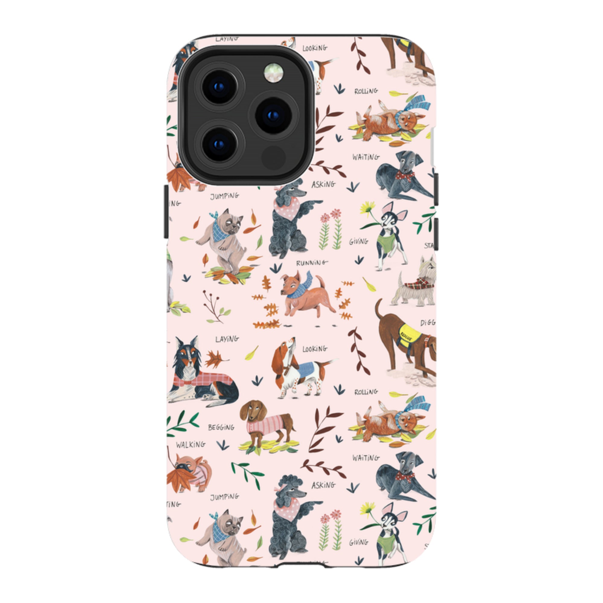 iPhone Tough Case - Dog Pattern By Caroline Bonne Muller