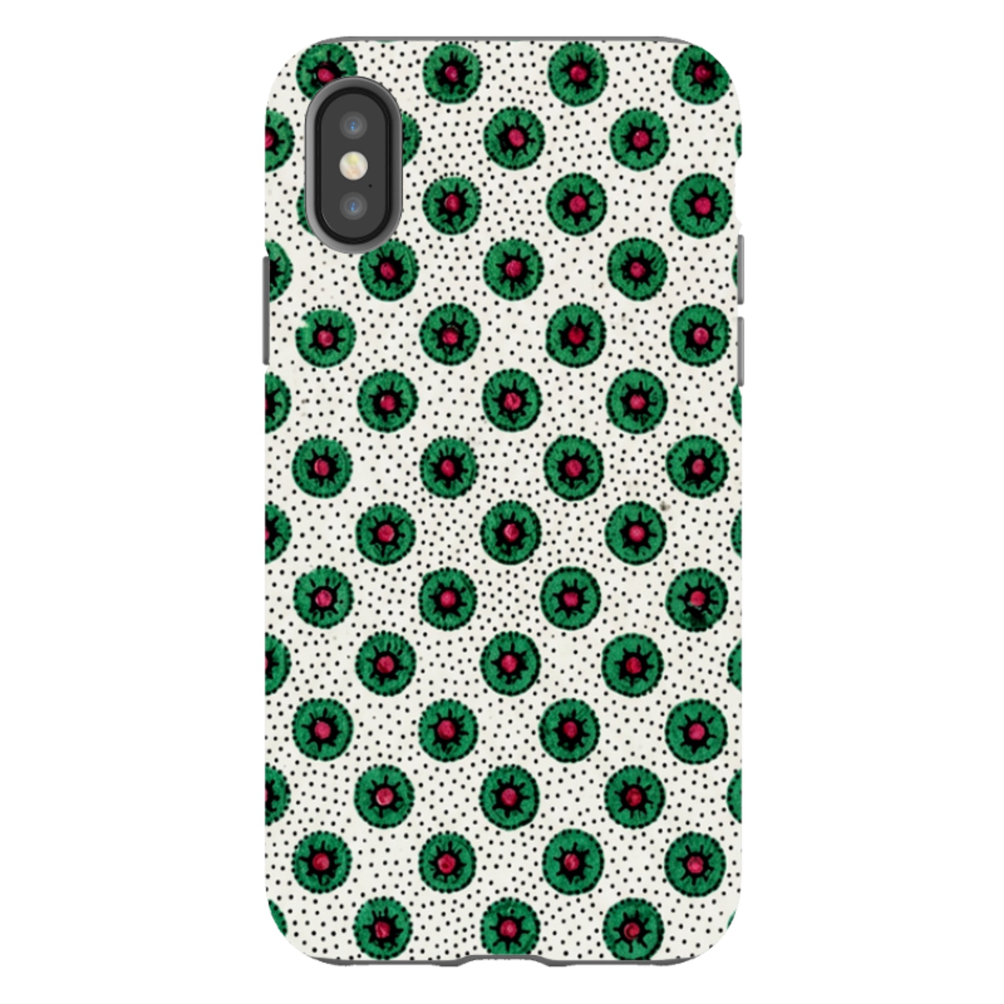 iPhone Tough Case - Green Medallion