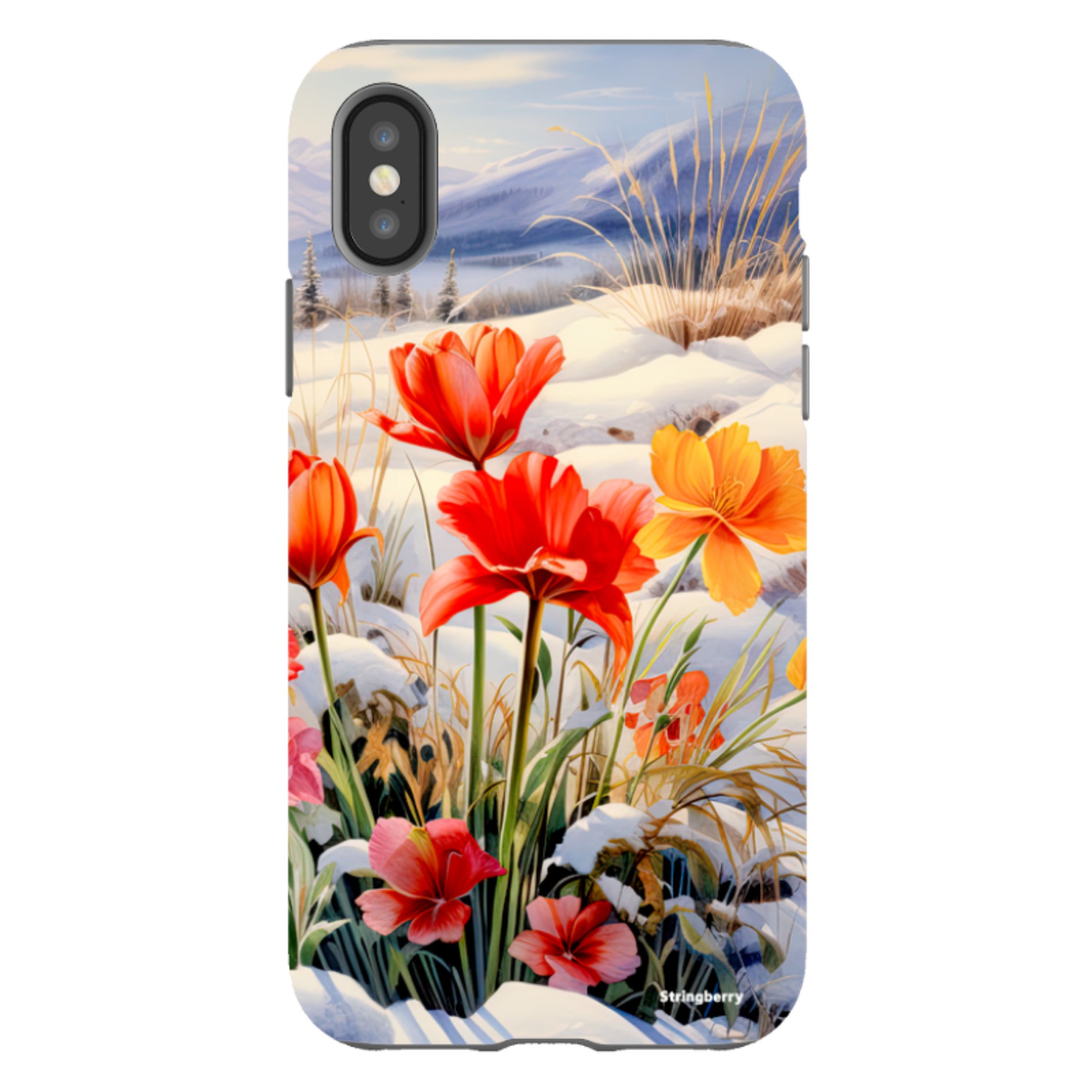 iPhone Tough Case - Winter Wild Flowers III