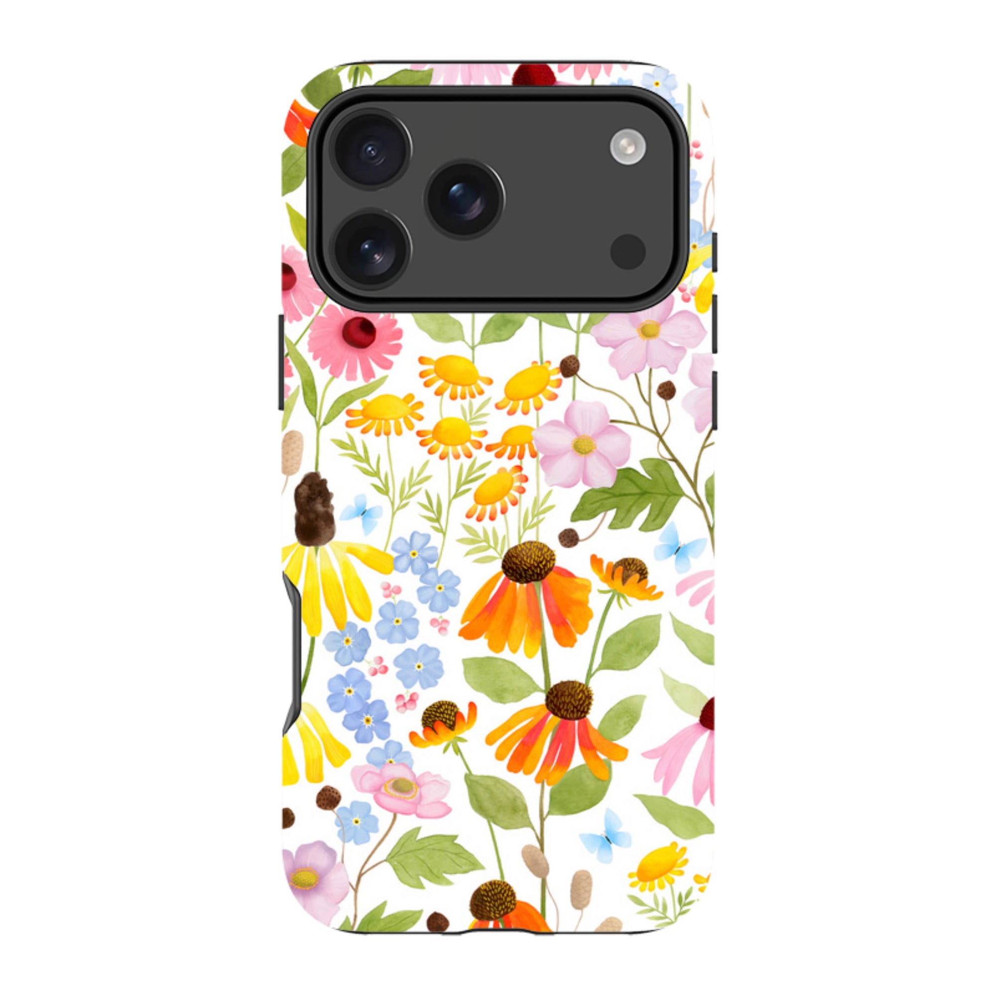 iPhone Tough Case - Wildflower Pattern By Bex Parkin